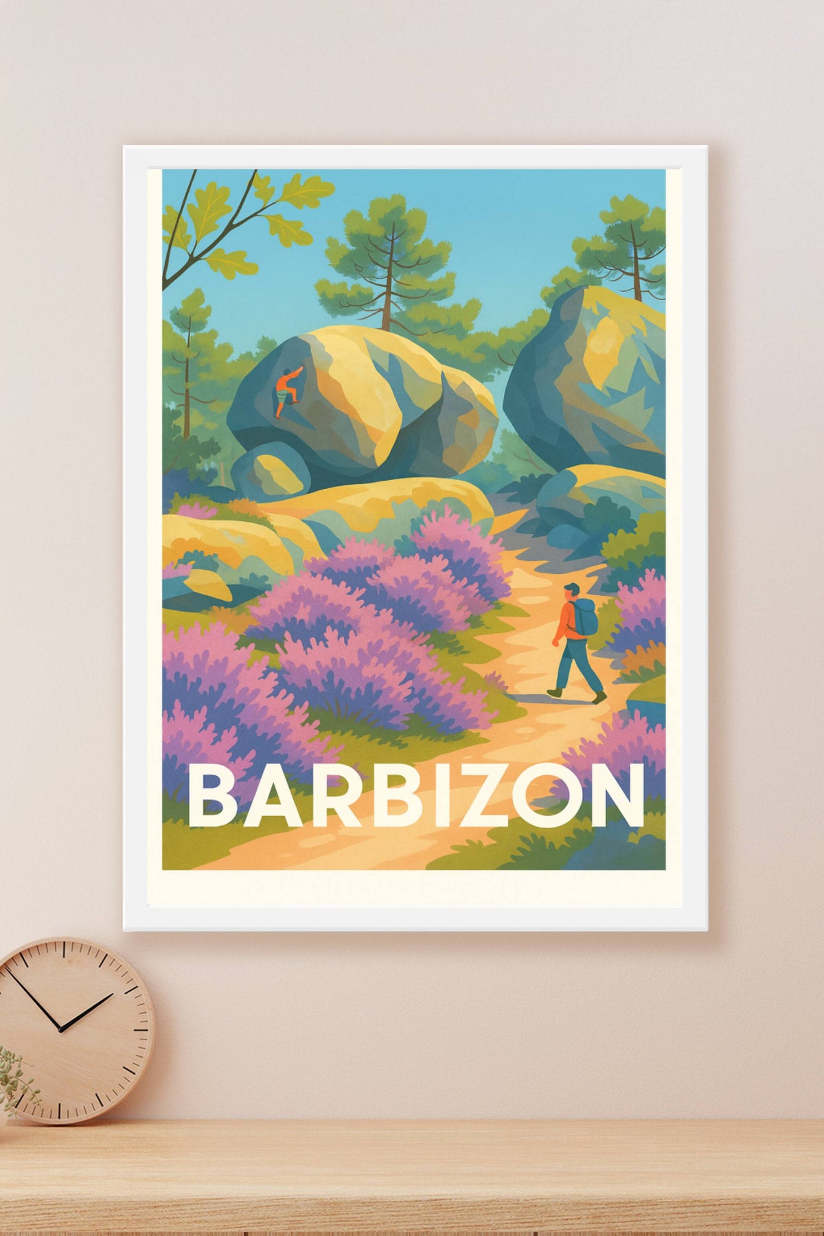 Affiche Barbizon — Escapade Nature et Randonnée · poster d'art de Barbizon