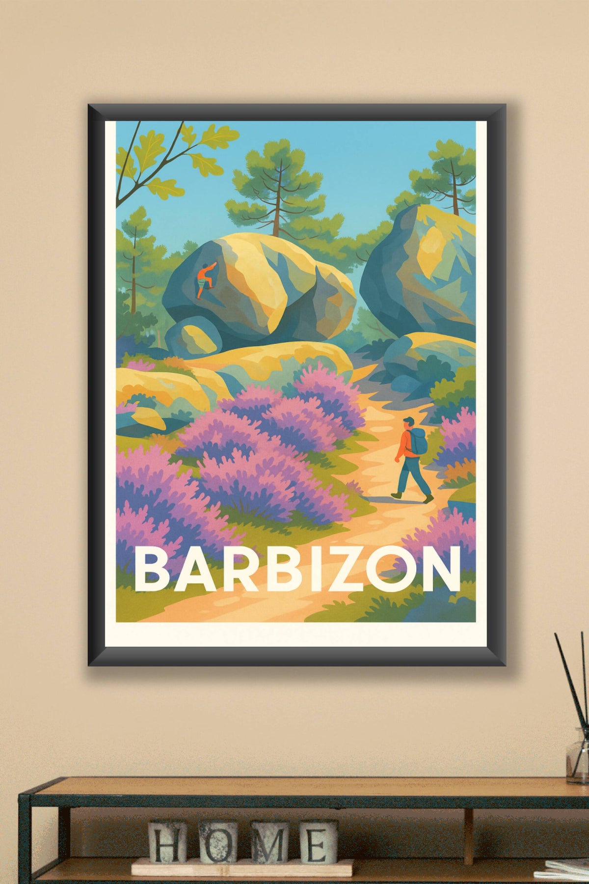 Affiche Barbizon — Escapade Nature et Randonnée · poster d'art de Barbizon
