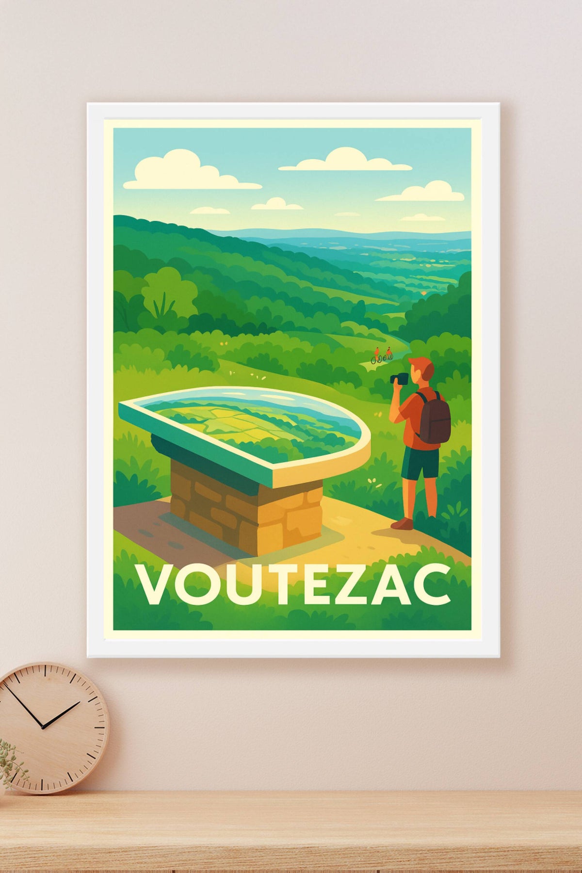 Affiche Voutezac — Escapade nature et découvertes · poster d'art de Voutezac