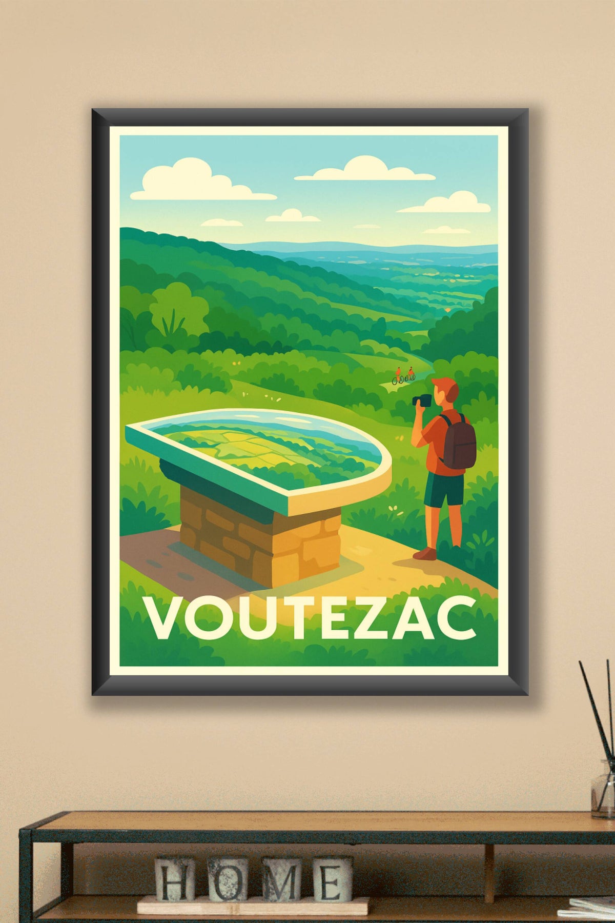 Affiche Voutezac — Escapade nature et découvertes · poster d'art de Voutezac