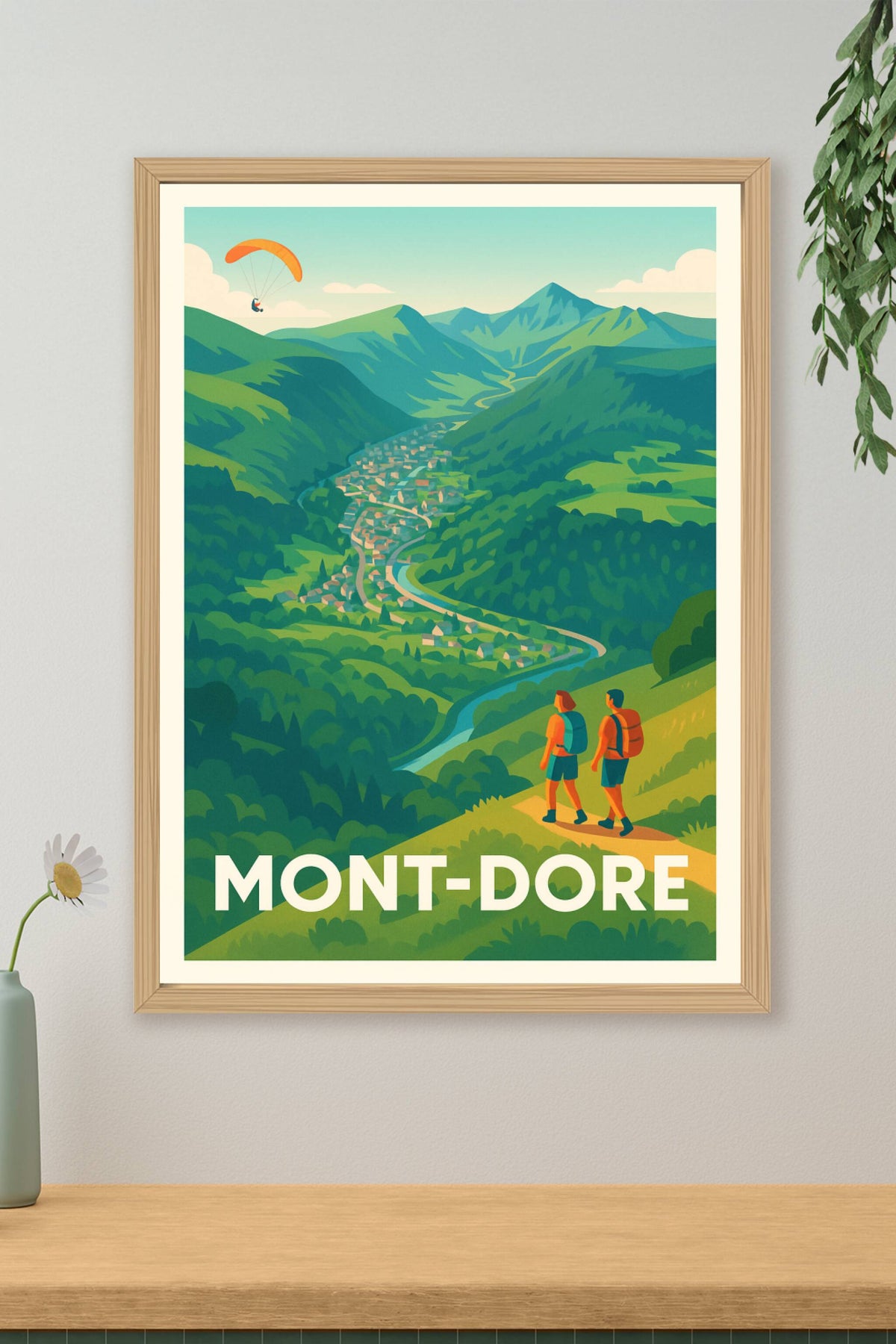 Affiche Mont-Dore — Explorez les horizons naturels · poster d'art de Mont-Dore