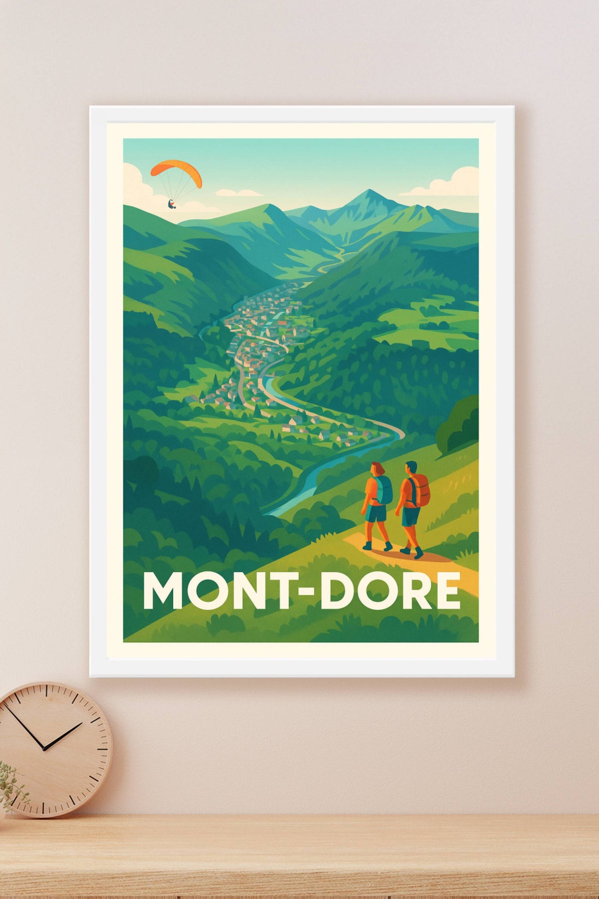 Affiche Mont-Dore — Explorez les horizons naturels · poster d'art de Mont-Dore