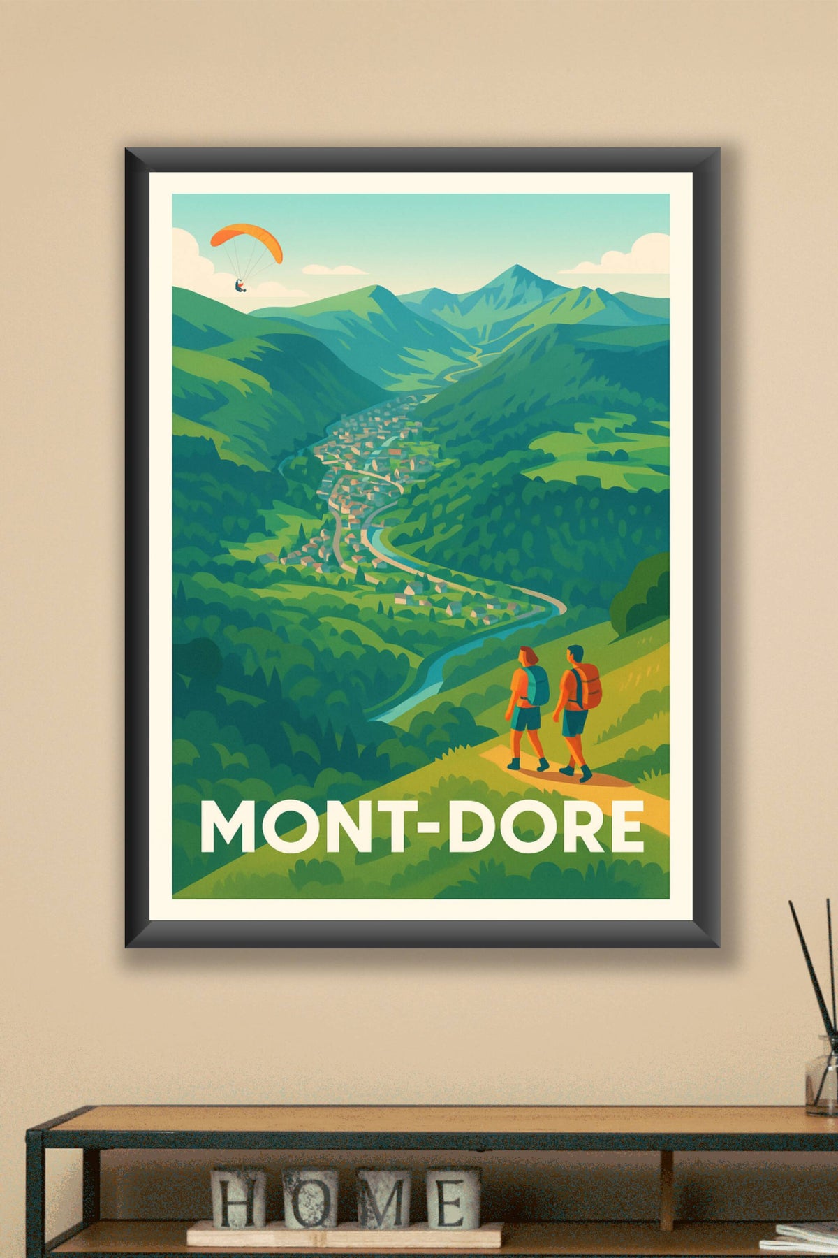 Affiche Mont-Dore — Explorez les horizons naturels · poster d'art de Mont-Dore
