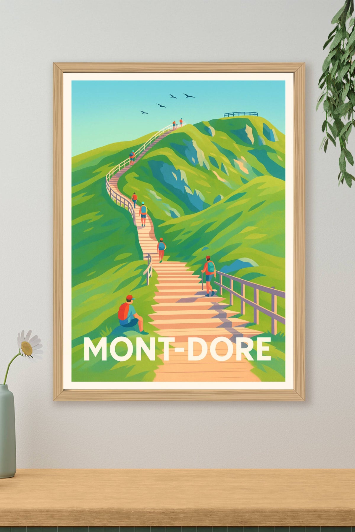 Affiche Mont-Dore — Escapade Nature et Randonnée · poster d'art de Mont-Dore