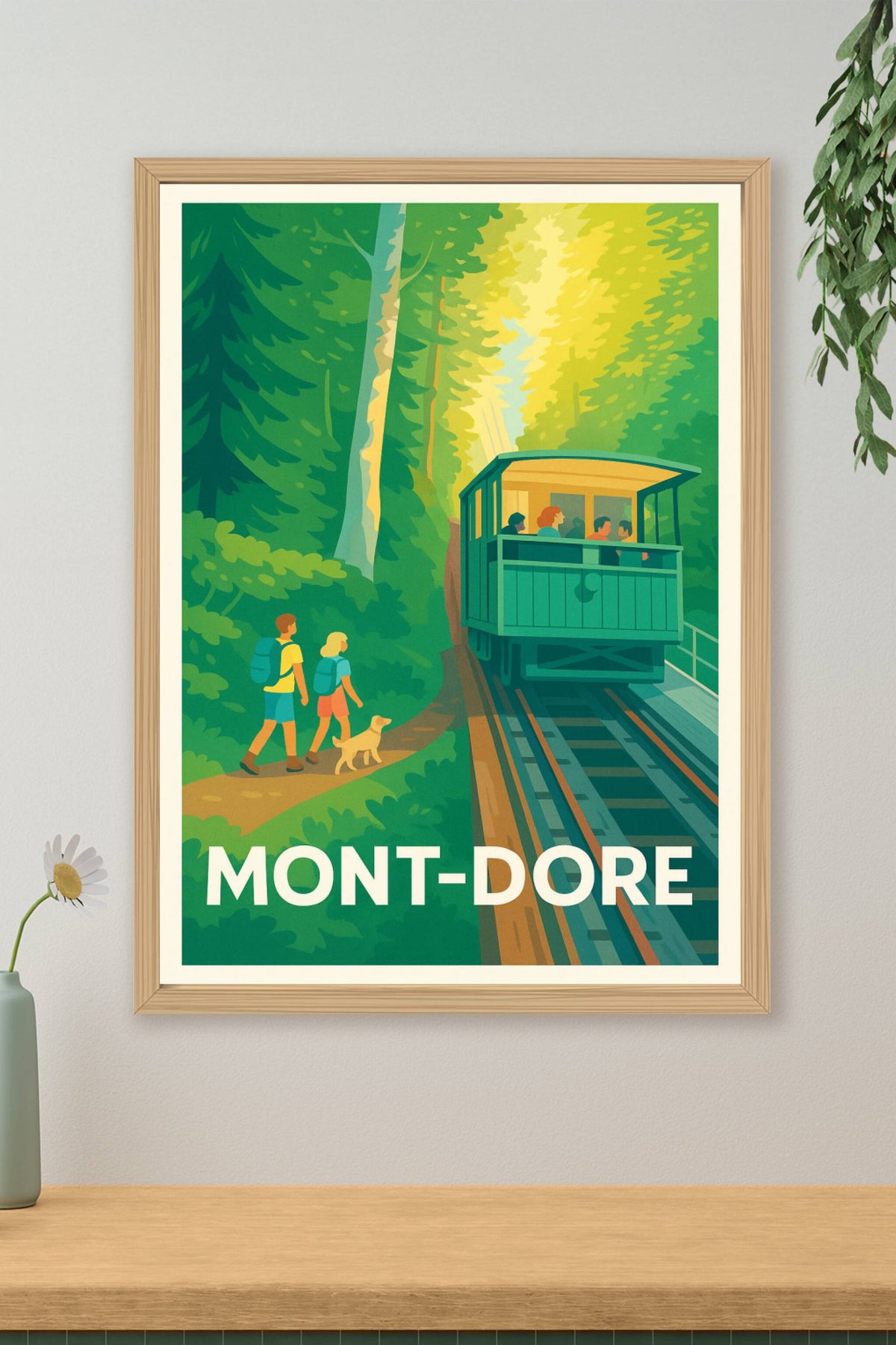 Affiche Mont-Dore — L'évasion nature au cœur des forêts · poster d'art de Mont-Dore
