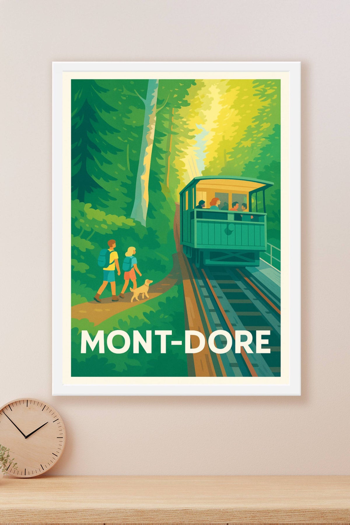 Affiche Mont-Dore — L'évasion nature au cœur des forêts · poster d'art de Mont-Dore