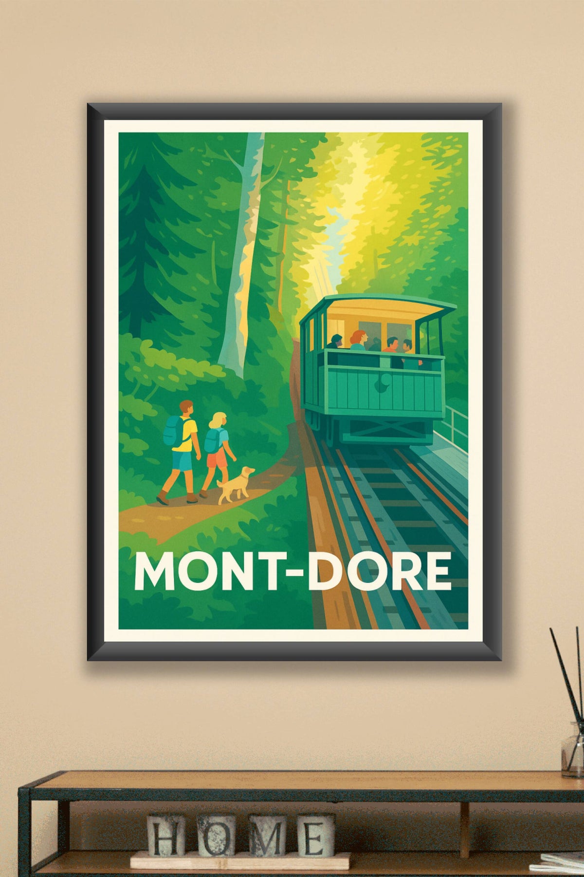 Affiche Mont-Dore — L'évasion nature au cœur des forêts · poster d'art de Mont-Dore