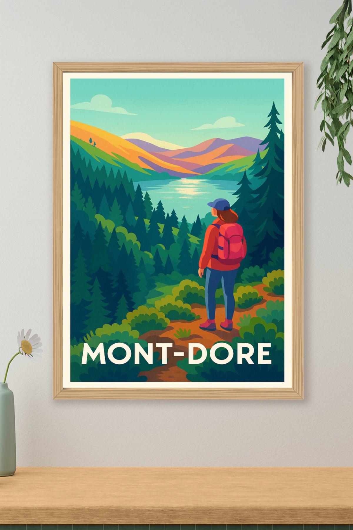 Affiche Mont-Dore — Évasion et nature grandiose · poster d'art de Mont-Dore