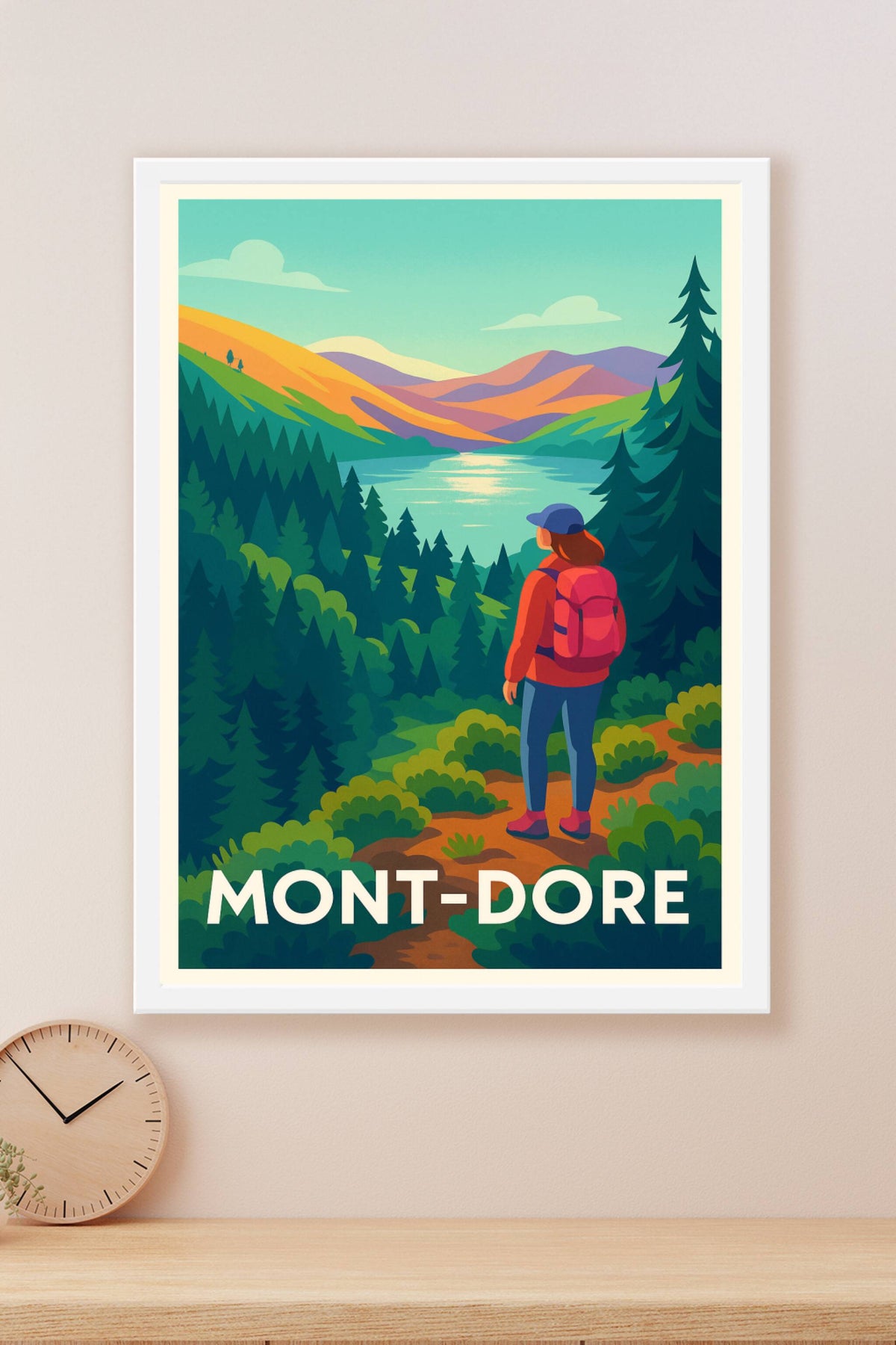 Affiche Mont-Dore — Évasion et nature grandiose · poster d'art de Mont-Dore