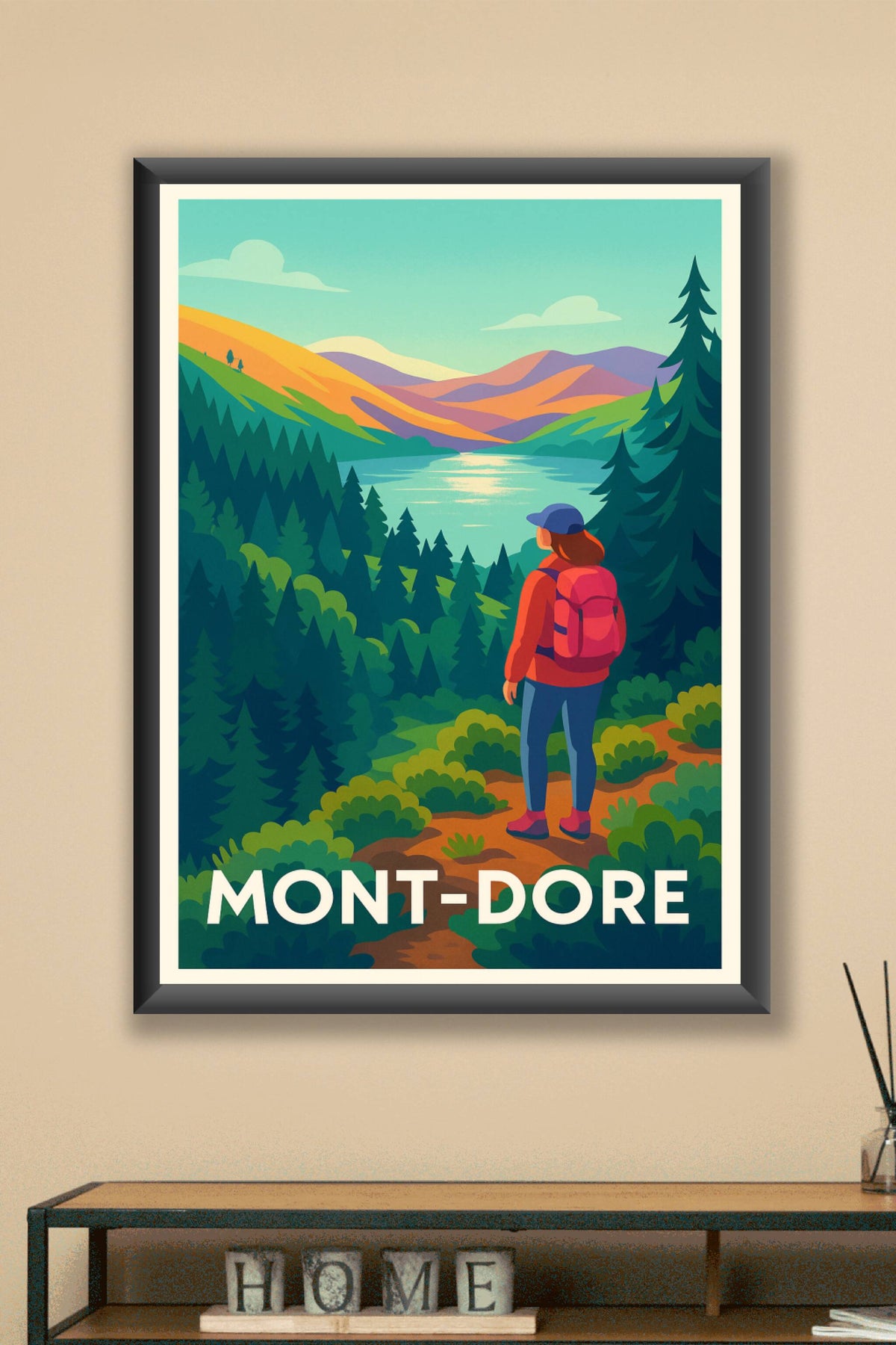 Affiche Mont-Dore — Évasion et nature grandiose · poster d'art de Mont-Dore