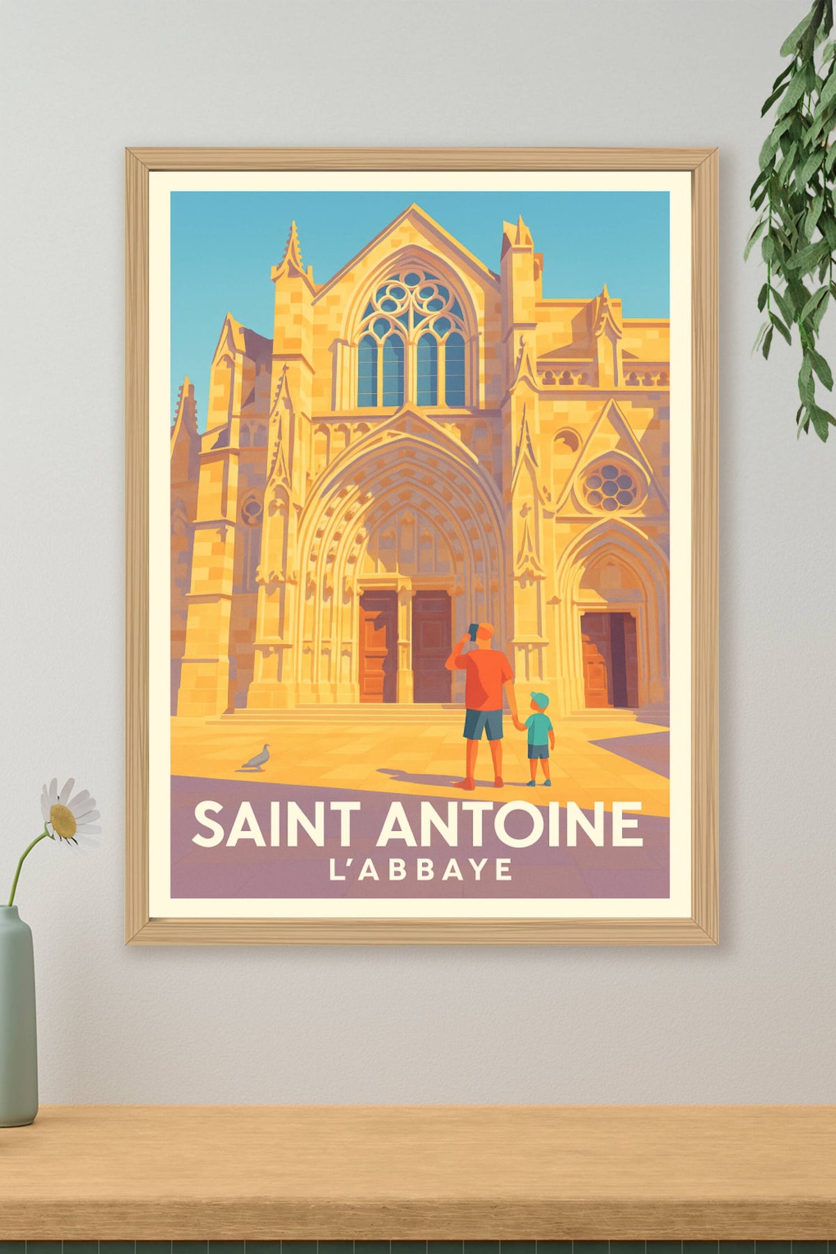 Affiche Saint Antoine — L'émerveillement de l'Abbaye · poster d'art de Saint Antoine
