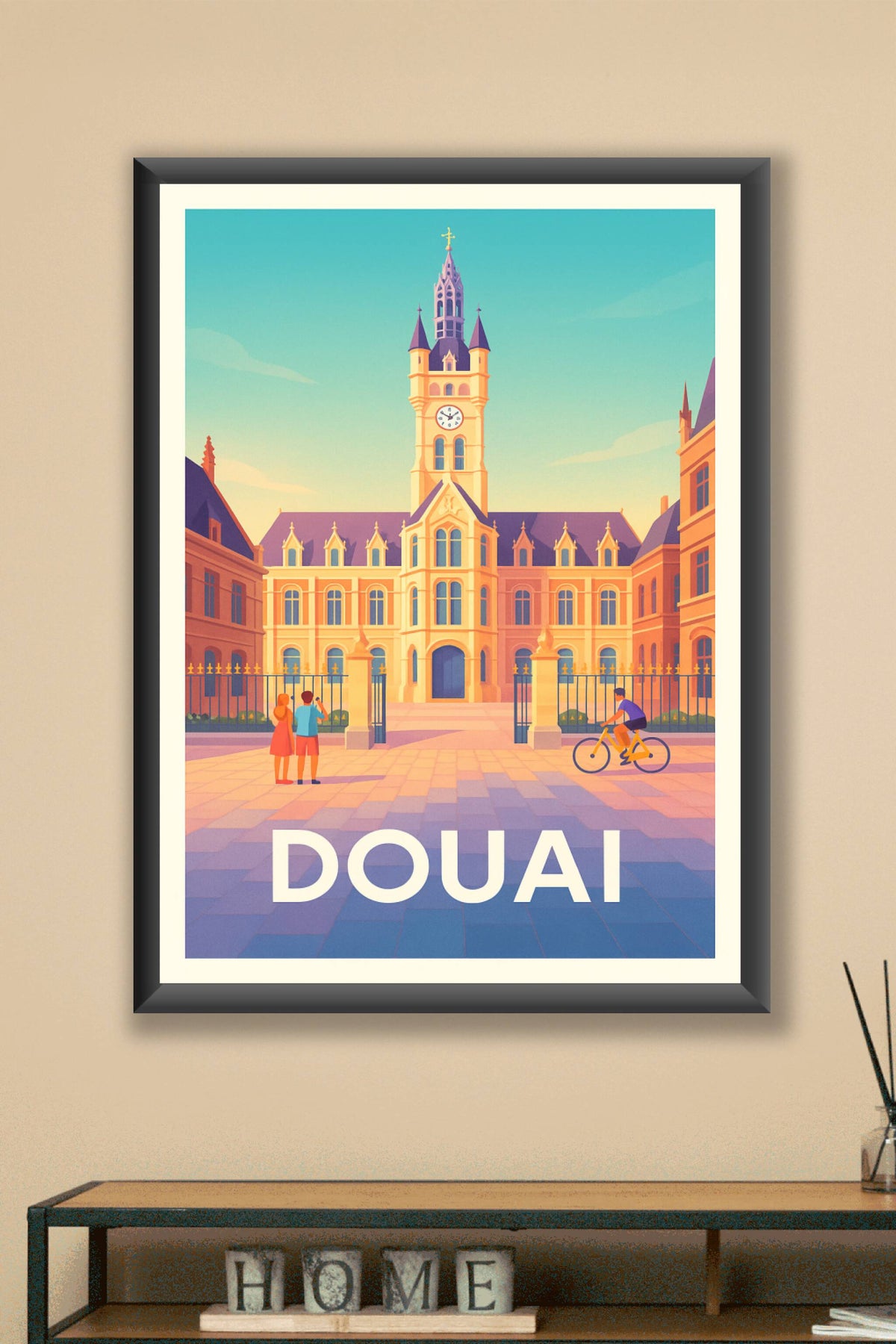 Affiche Douai — Charme historique au cœur de la ville · poster d'art de Douai