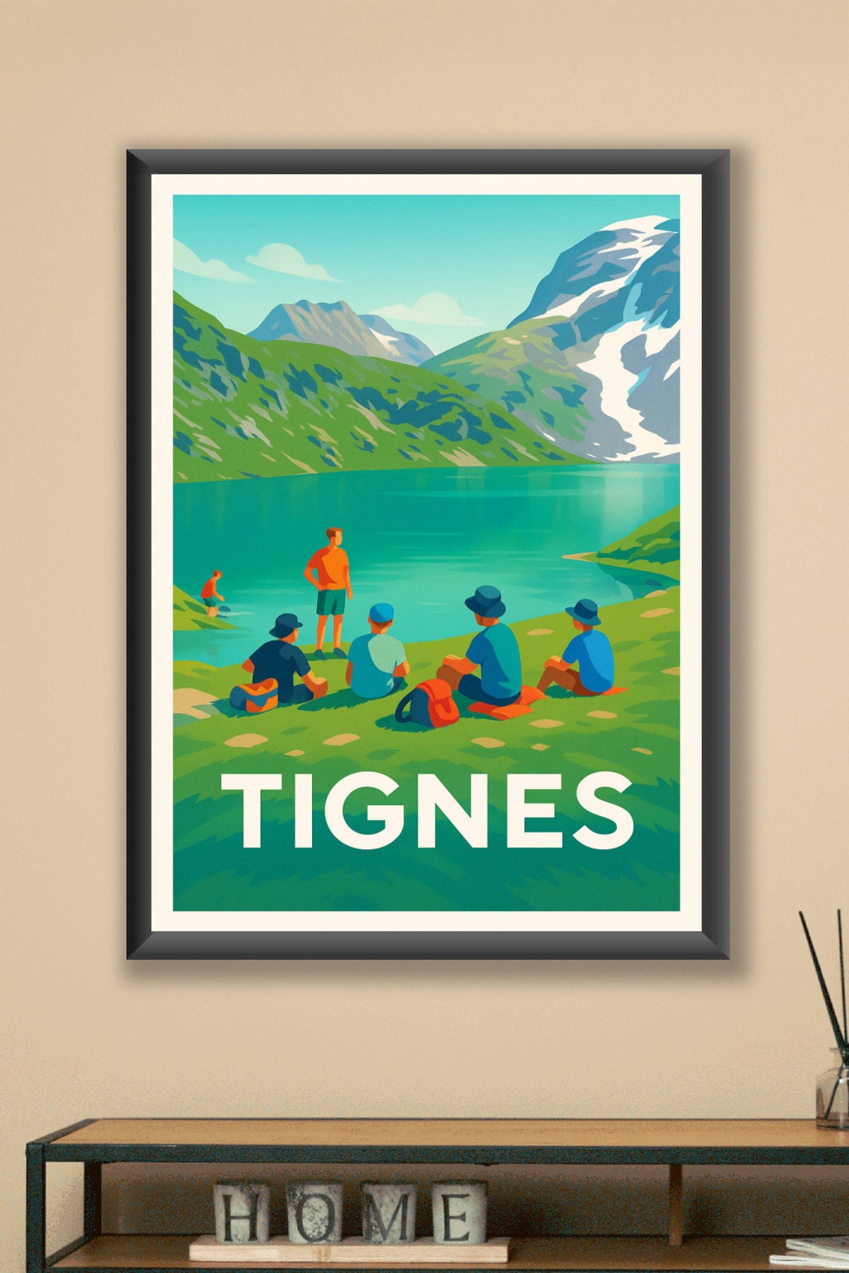 Affiche Tignes — Escapade nature au cœur des Alpes · poster d'art de Tignes
