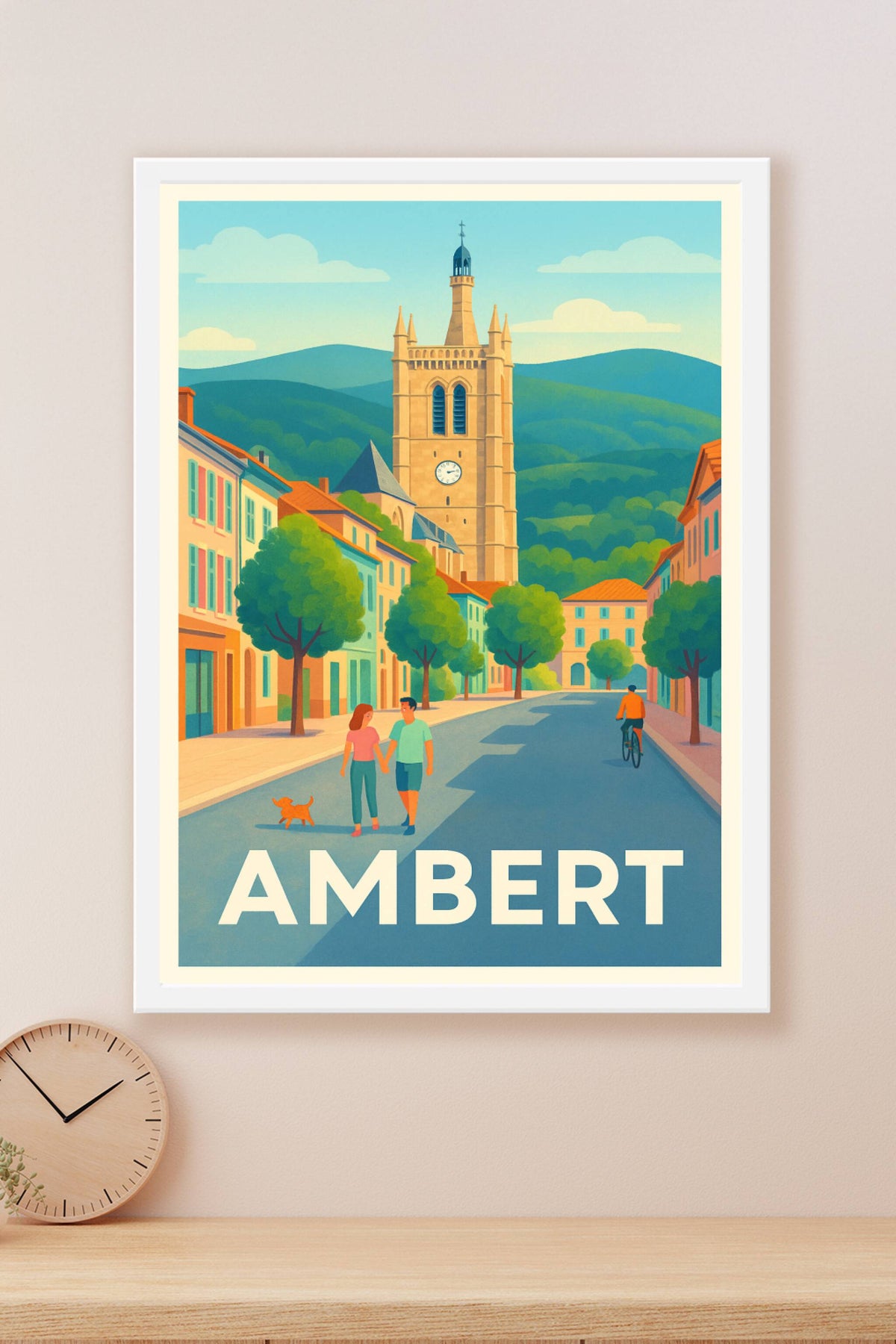 Affiche Ambert — Charme et quiétude au cœur du Puy-de-Dôme · poster d'art de Ambert