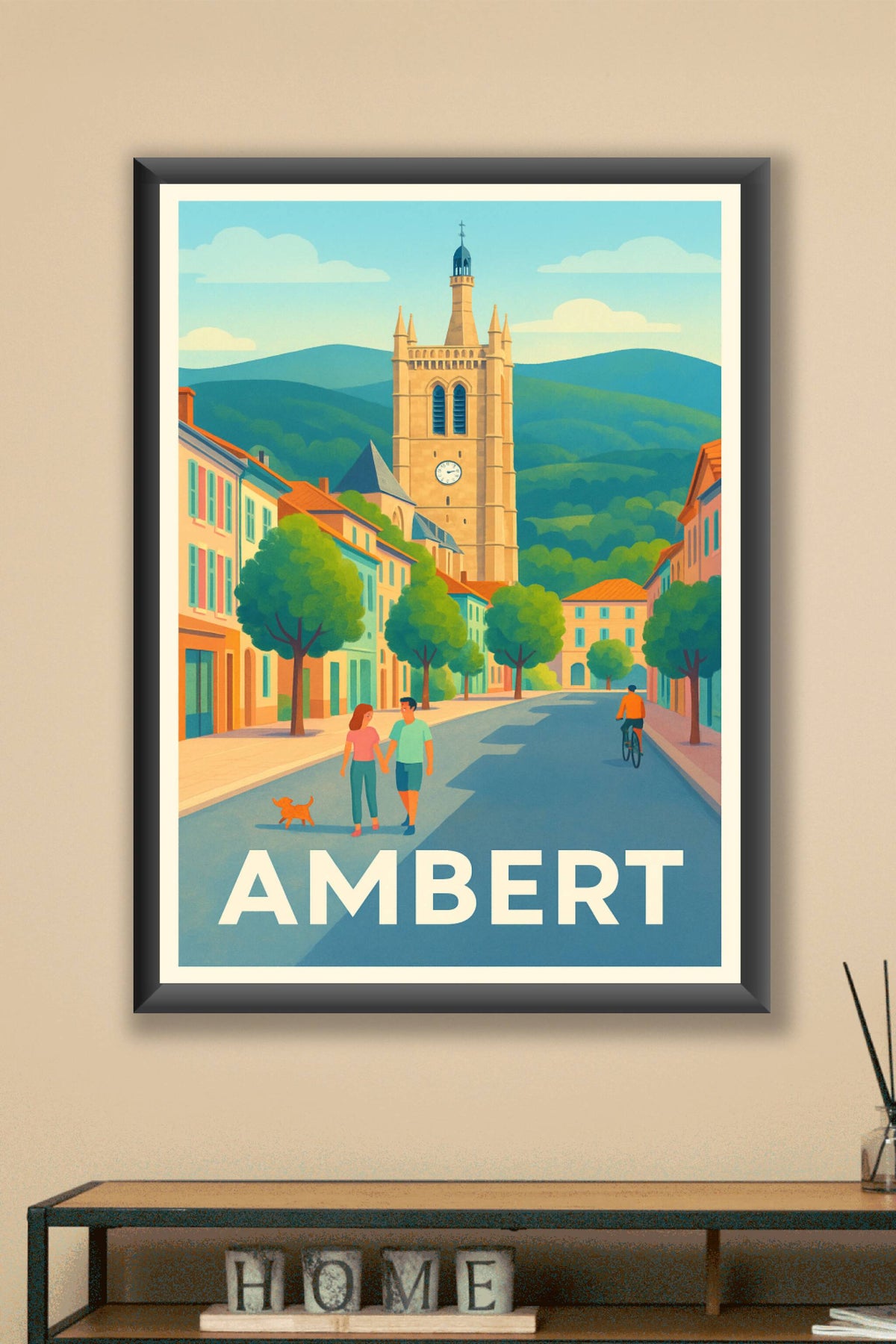 Affiche Ambert — Charme et quiétude au cœur du Puy-de-Dôme · poster d'art de Ambert