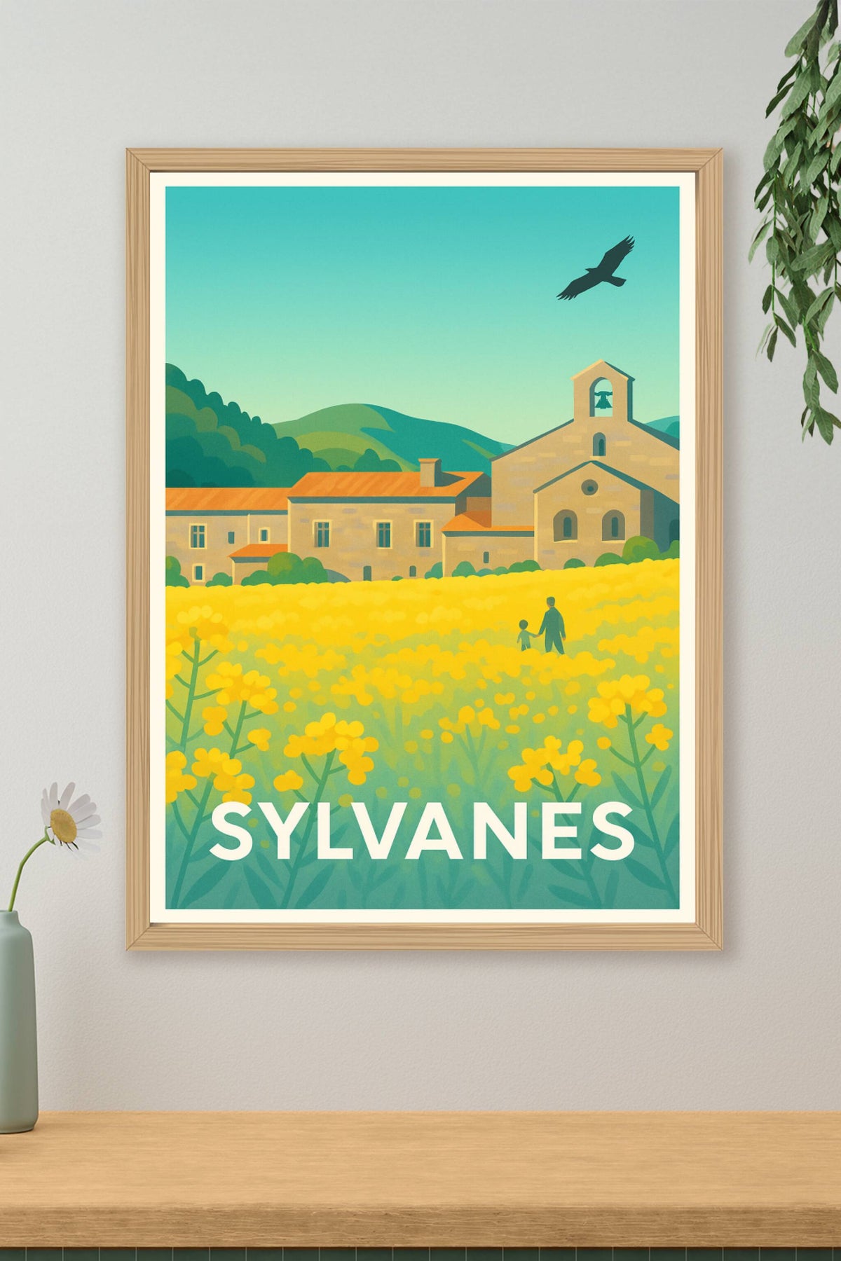 Affiche Sylvanès — Évasion champêtre au cœur de l'abbaye · poster d'art de Sylvanès