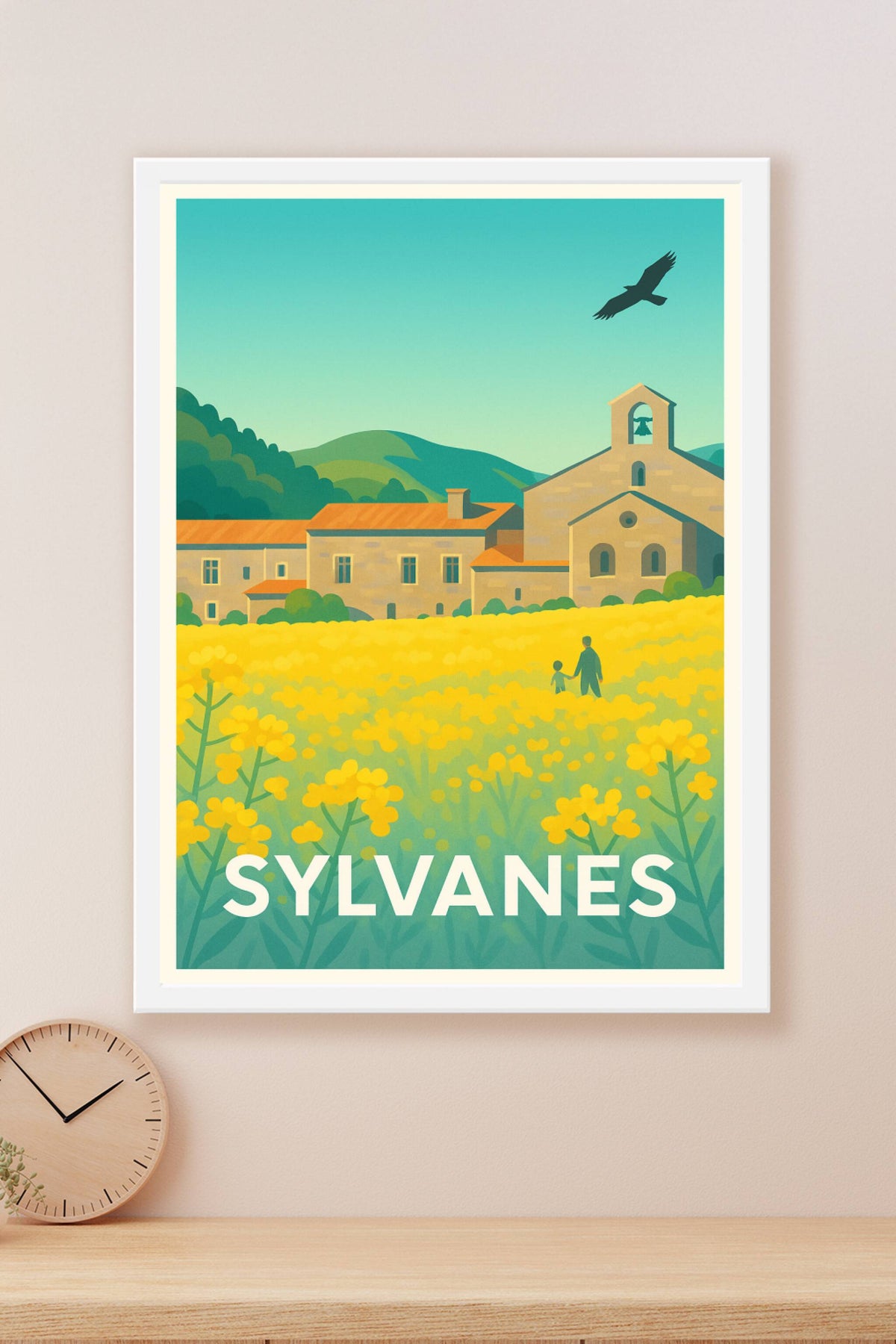Affiche Sylvanès — Évasion champêtre au cœur de l'abbaye · poster d'art de Sylvanès