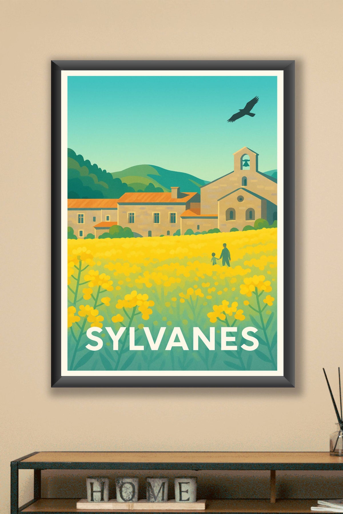 Affiche Sylvanès — Évasion champêtre au cœur de l'abbaye · poster d'art de Sylvanès