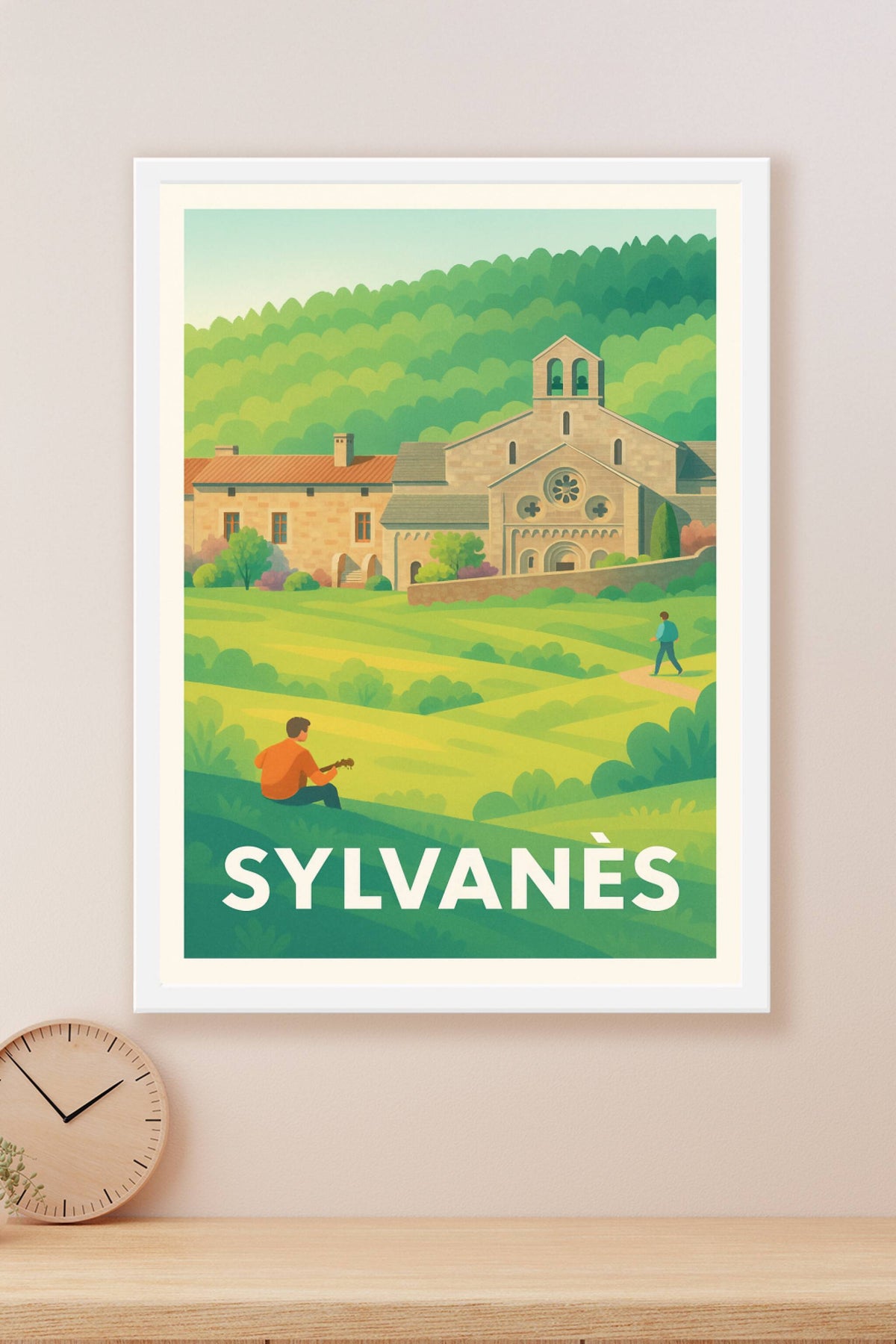 Affiche Sylvanès — Tranquillité et patrimoine en pleine nature · poster d'art de Sylvanès