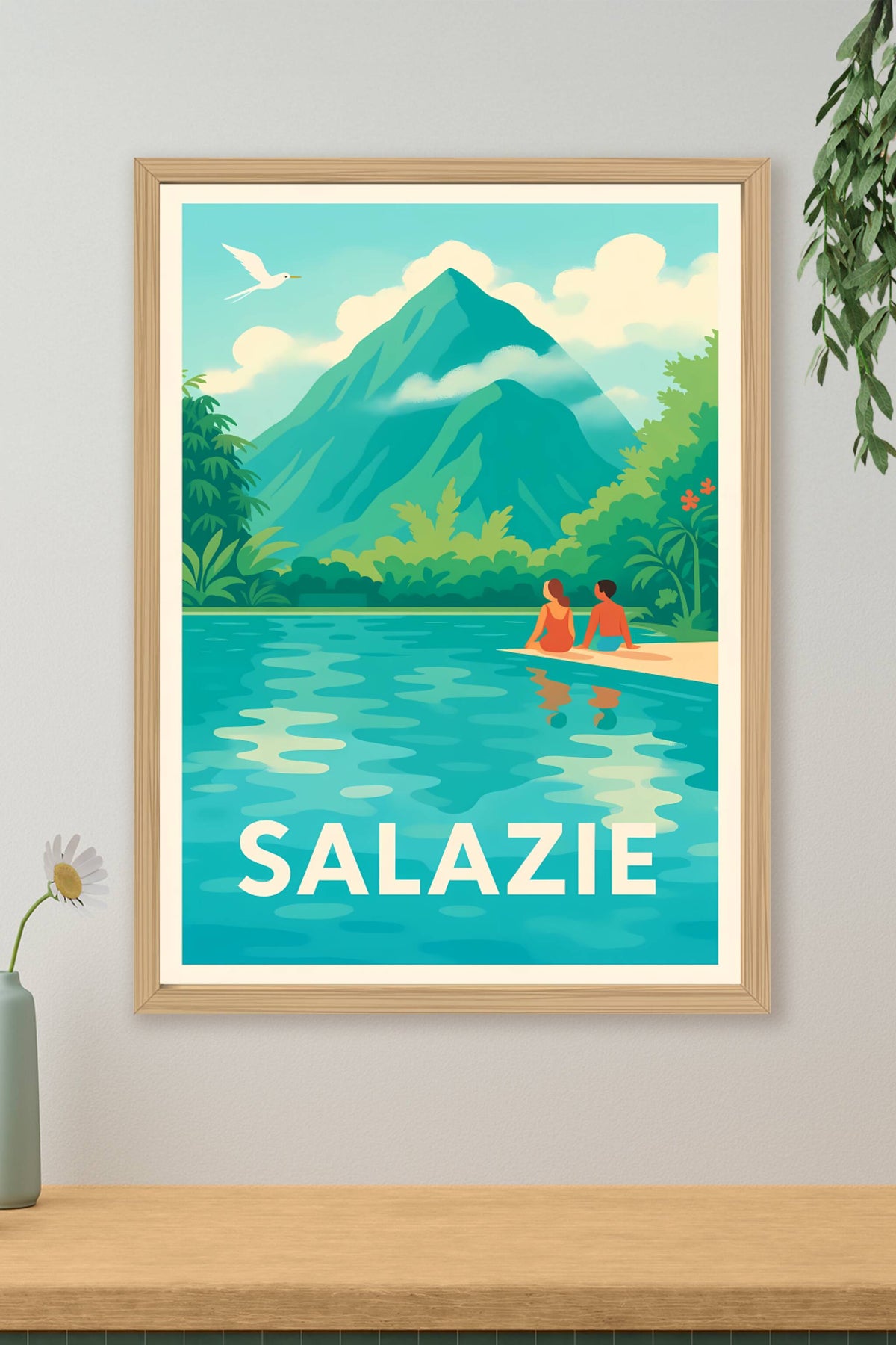 Affiche Salazie — L'évasion tropicale au cœur des montagnes · poster d'art de Salazie
