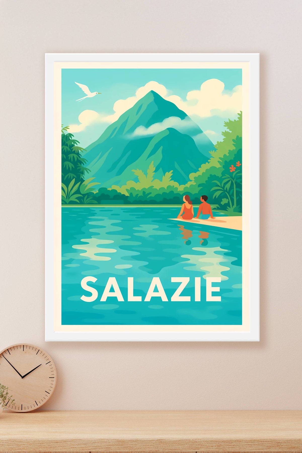 Affiche Salazie — L'évasion tropicale au cœur des montagnes · poster d'art de Salazie