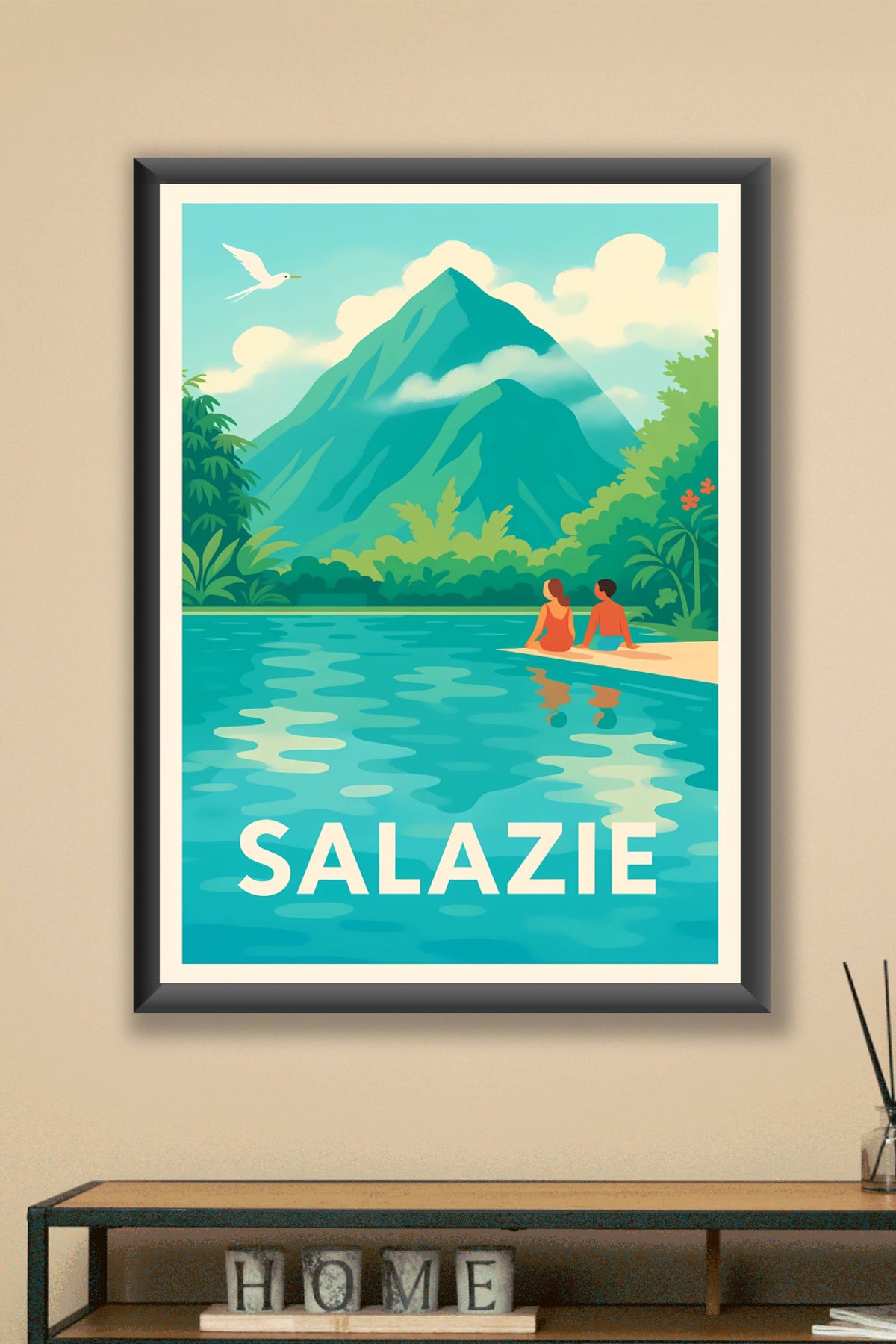 Affiche Salazie — L'évasion tropicale au cœur des montagnes · poster d'art de Salazie