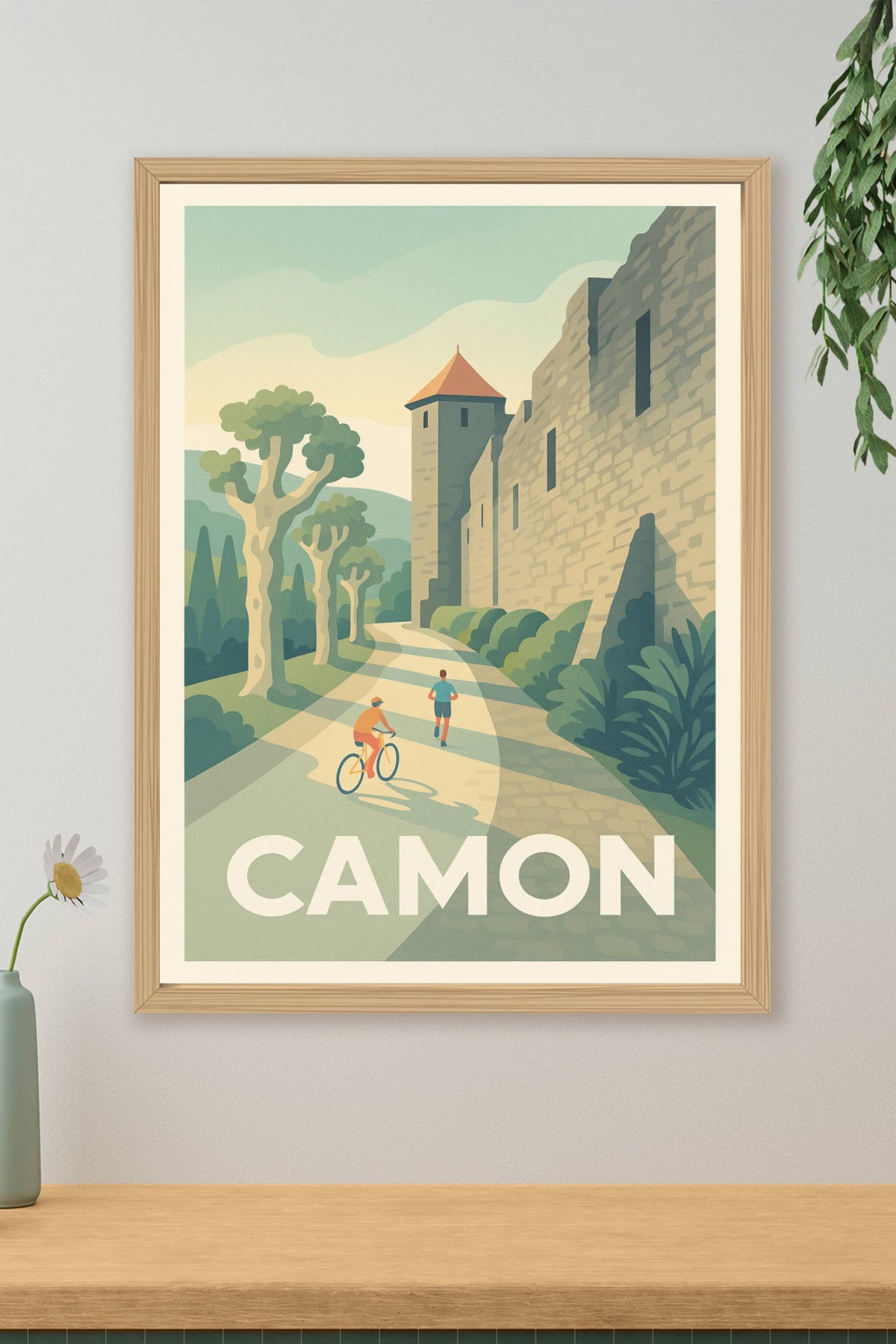 Affiche Camon — Promenade au fil de l'histoire · poster d'art de Camon