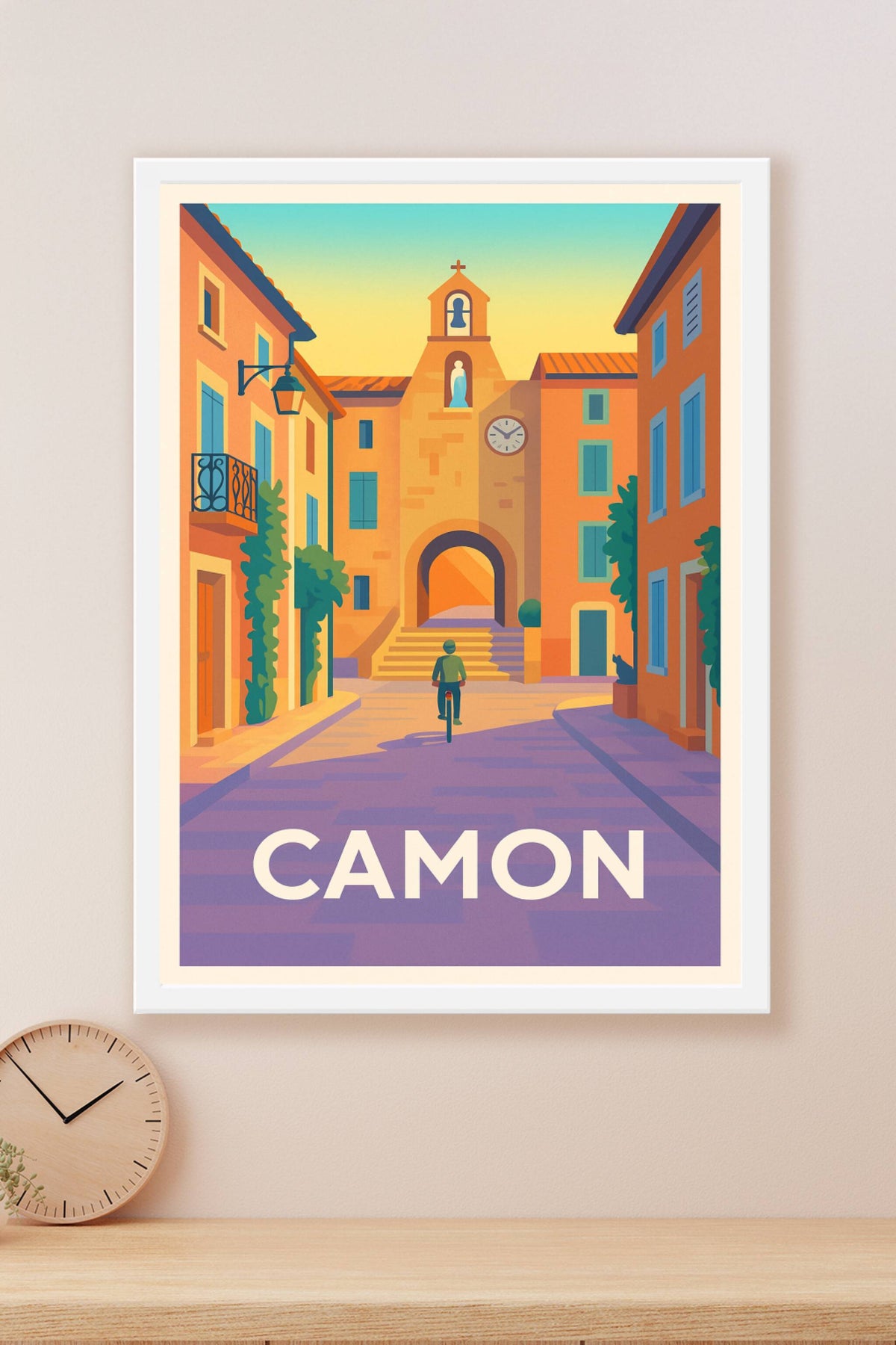 Affiche Camon — Charme et lumière du village historique · poster d'art de Camon
