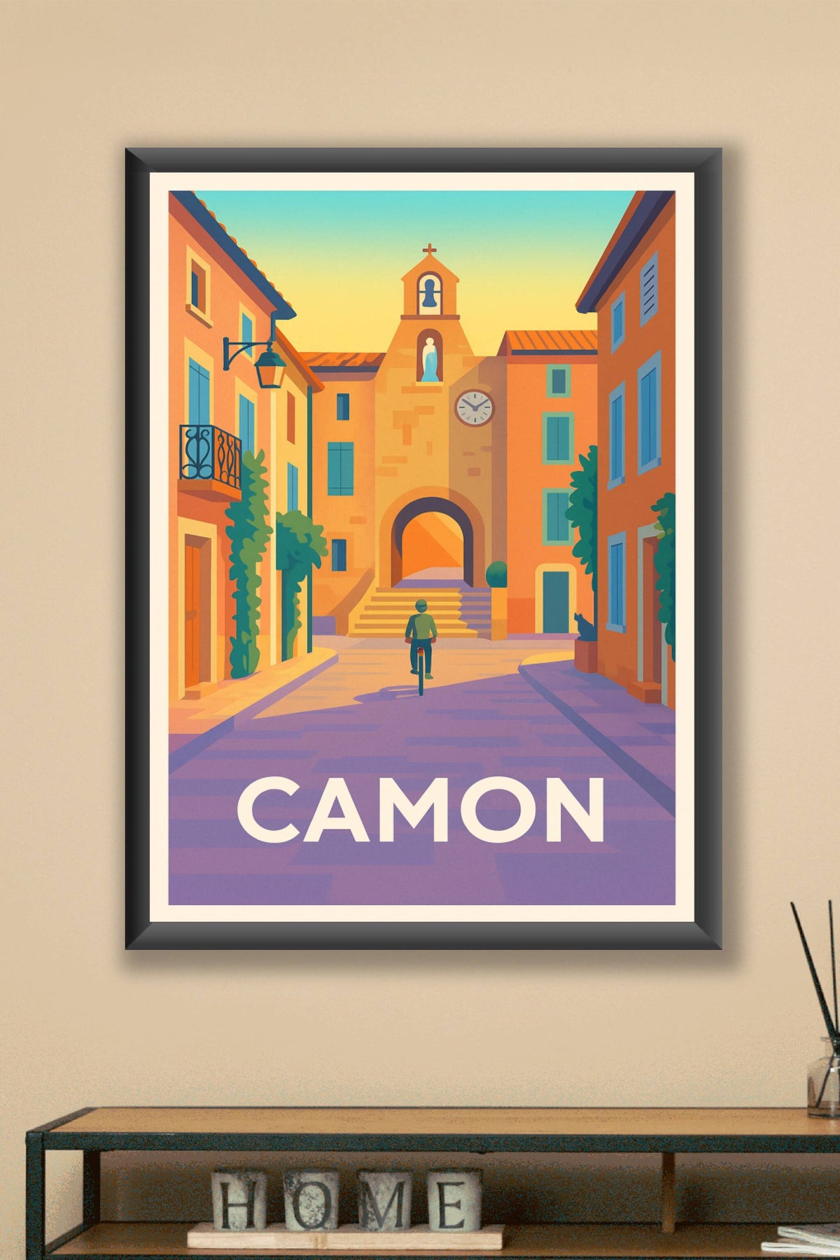 Affiche Camon — Charme et lumière du village historique · poster d'art de Camon