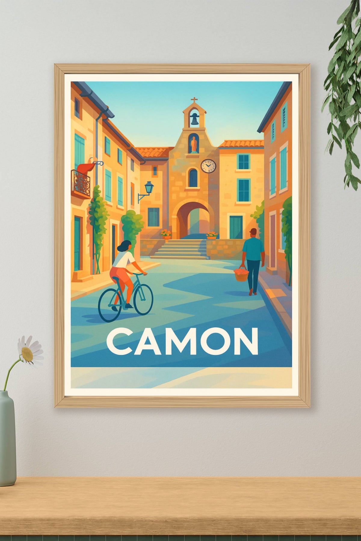 Affiche Camon — Charme et Sérénité en Pays Cathare · poster d'art de Camon