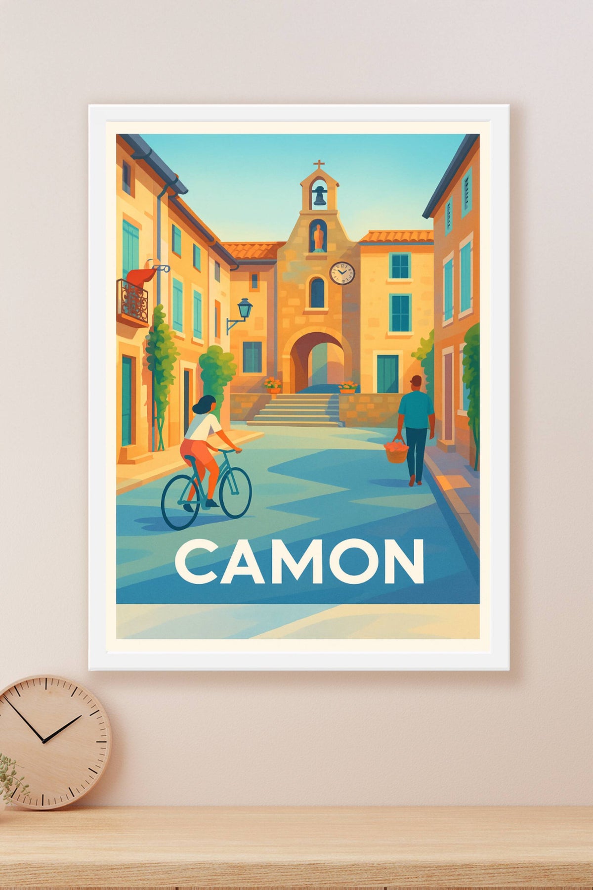 Affiche Camon — Charme et Sérénité en Pays Cathare · poster d'art de Camon