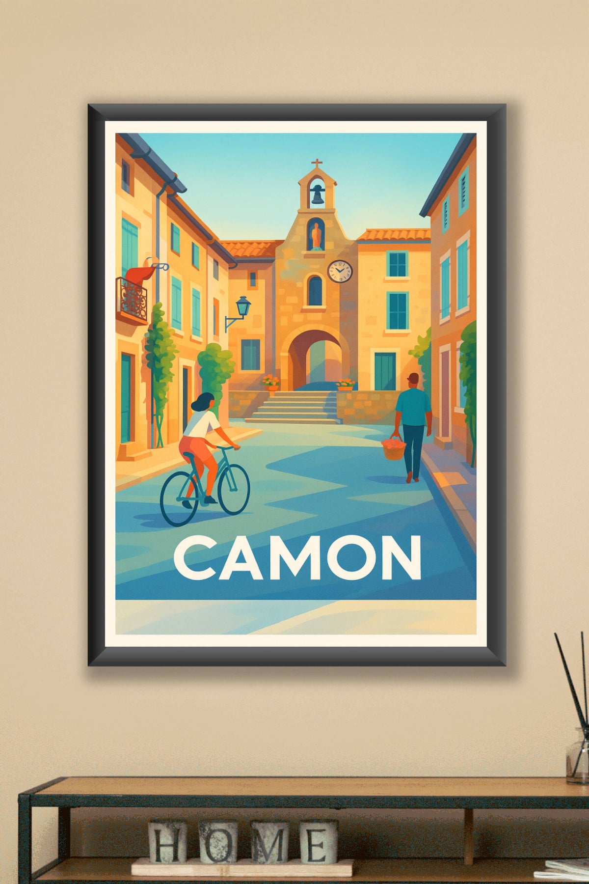 Affiche Camon — Charme et Sérénité en Pays Cathare · poster d'art de Camon