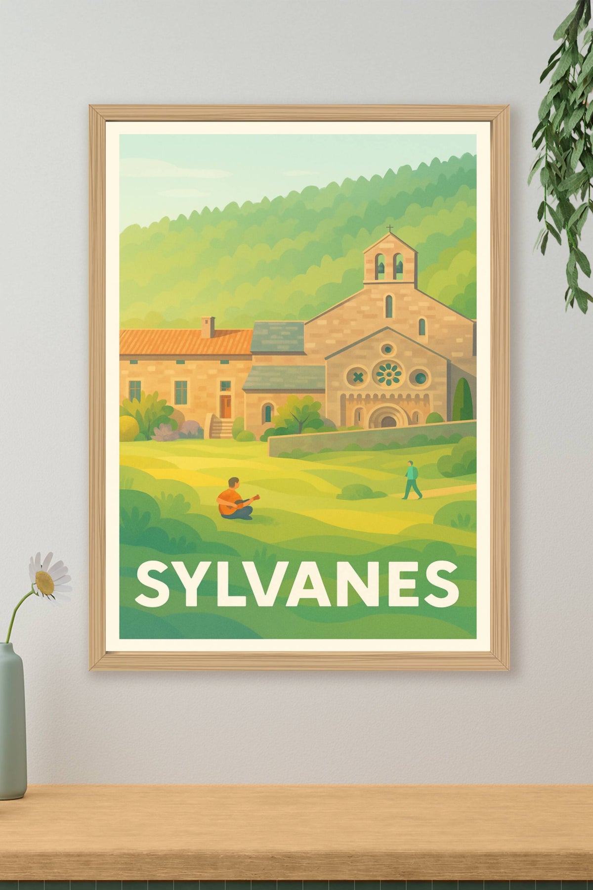 Affiche Sylvanès — Sérénité et nature en harmonie · poster d'art de Sylvanès