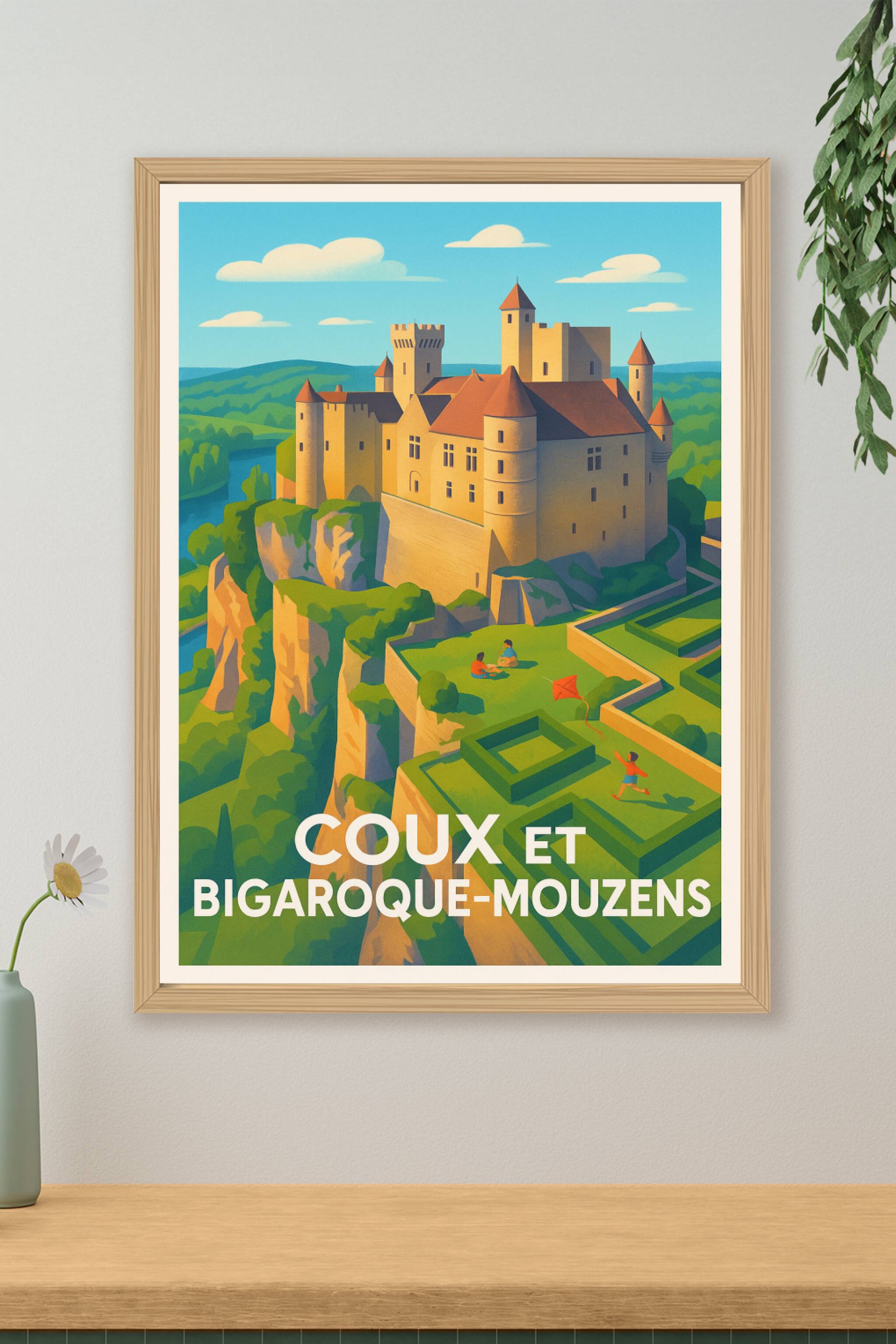 Affiche de Coux et Bigaroque-Mouzens - Splendeur médiévale en pleine nature