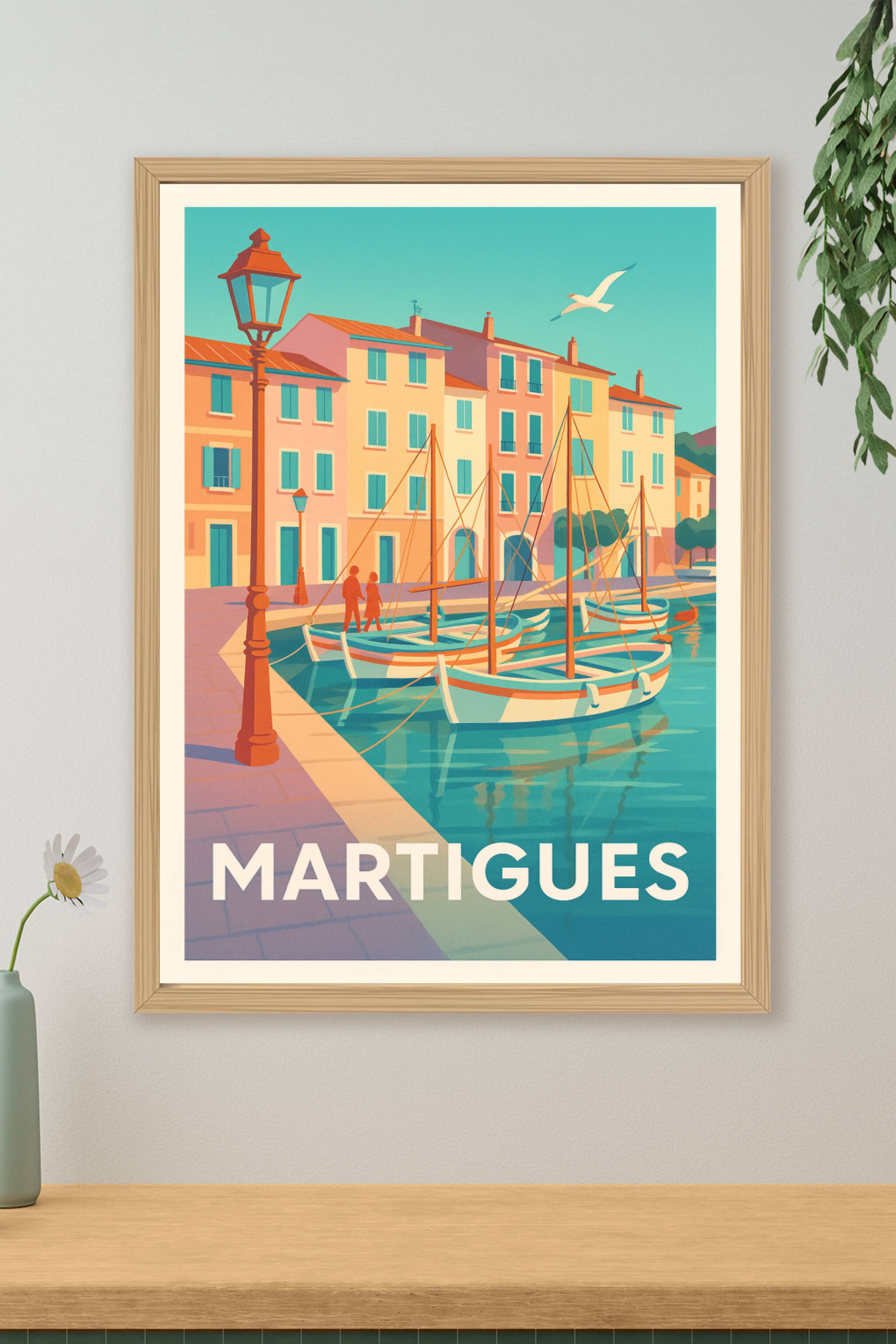 Affiche de Martigues - Charme côtier et douceur de vivre