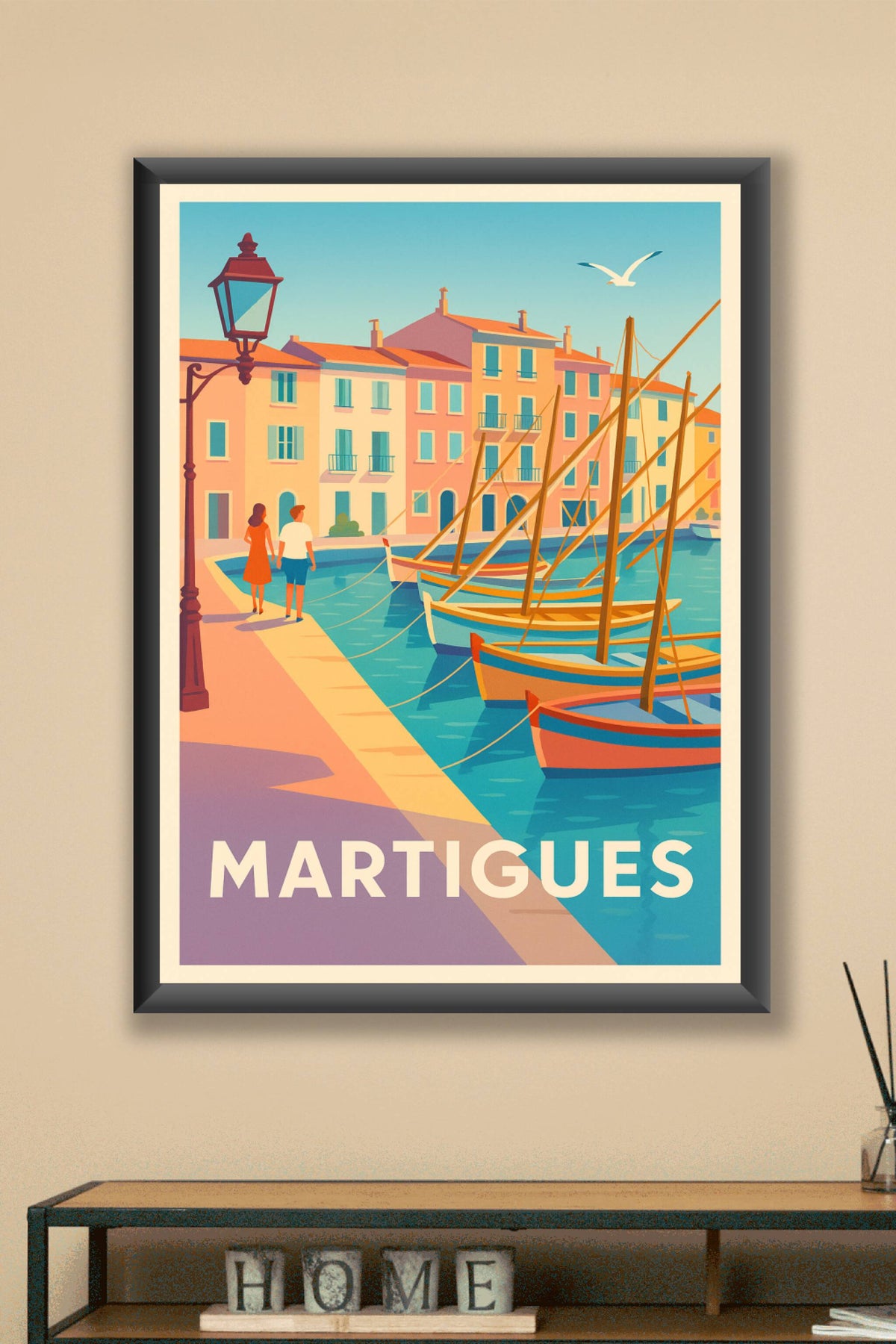 Affiche Martigues — Le charme authentique du Port · poster d'art de Martigues