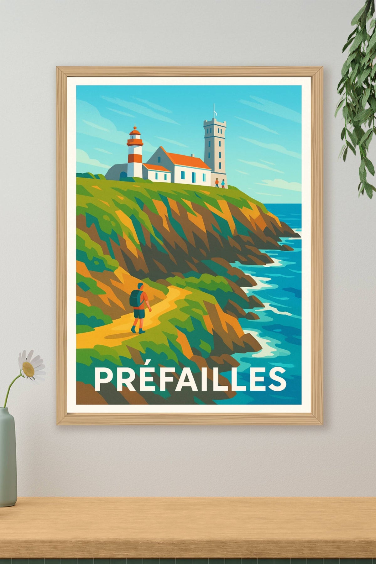 Affiche Préfailles — Évasion et nature sauvage en bord de mer · poster d'art de Préfailles