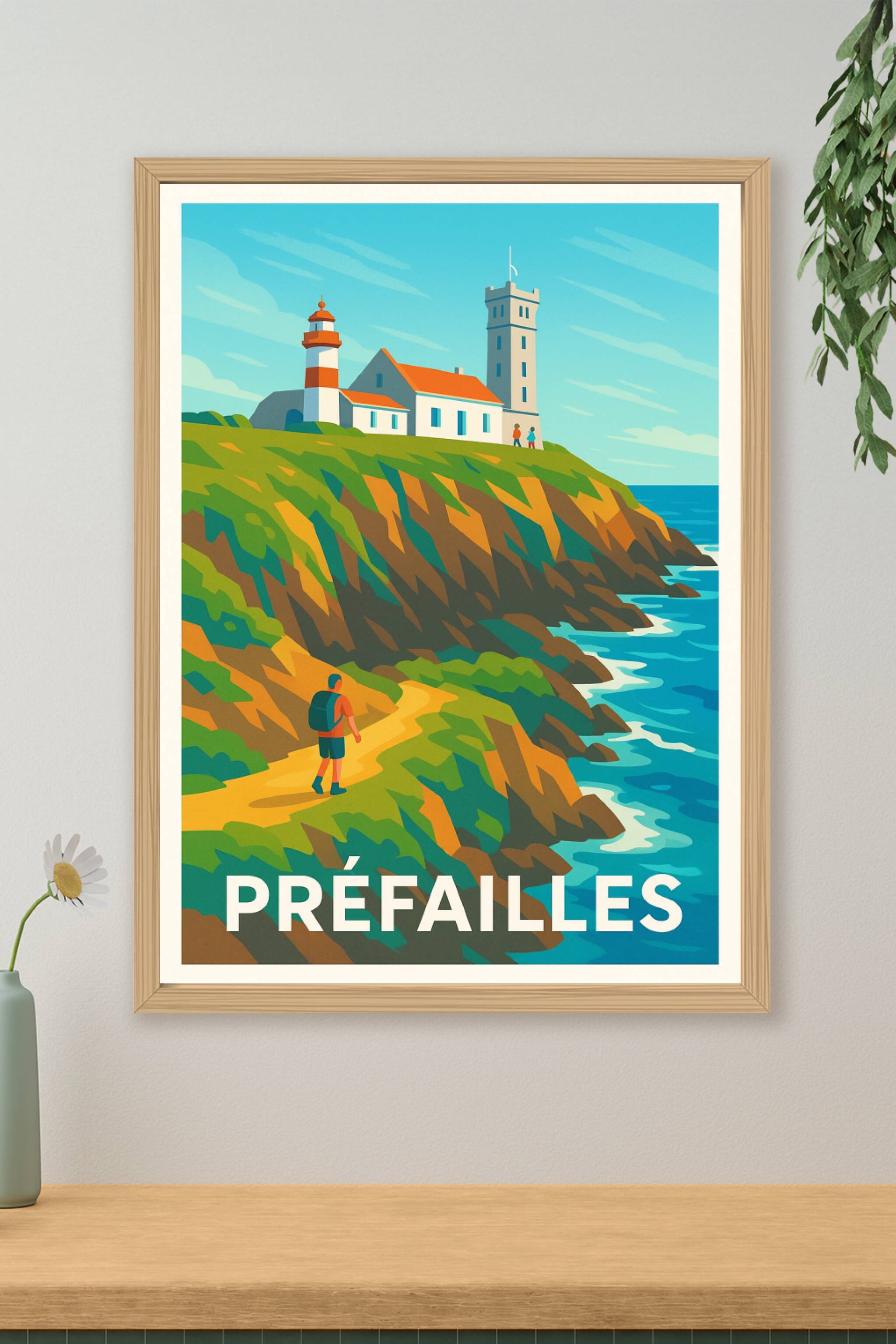 Affiche de Préfailles - Évasion et nature sauvage en bord de mer