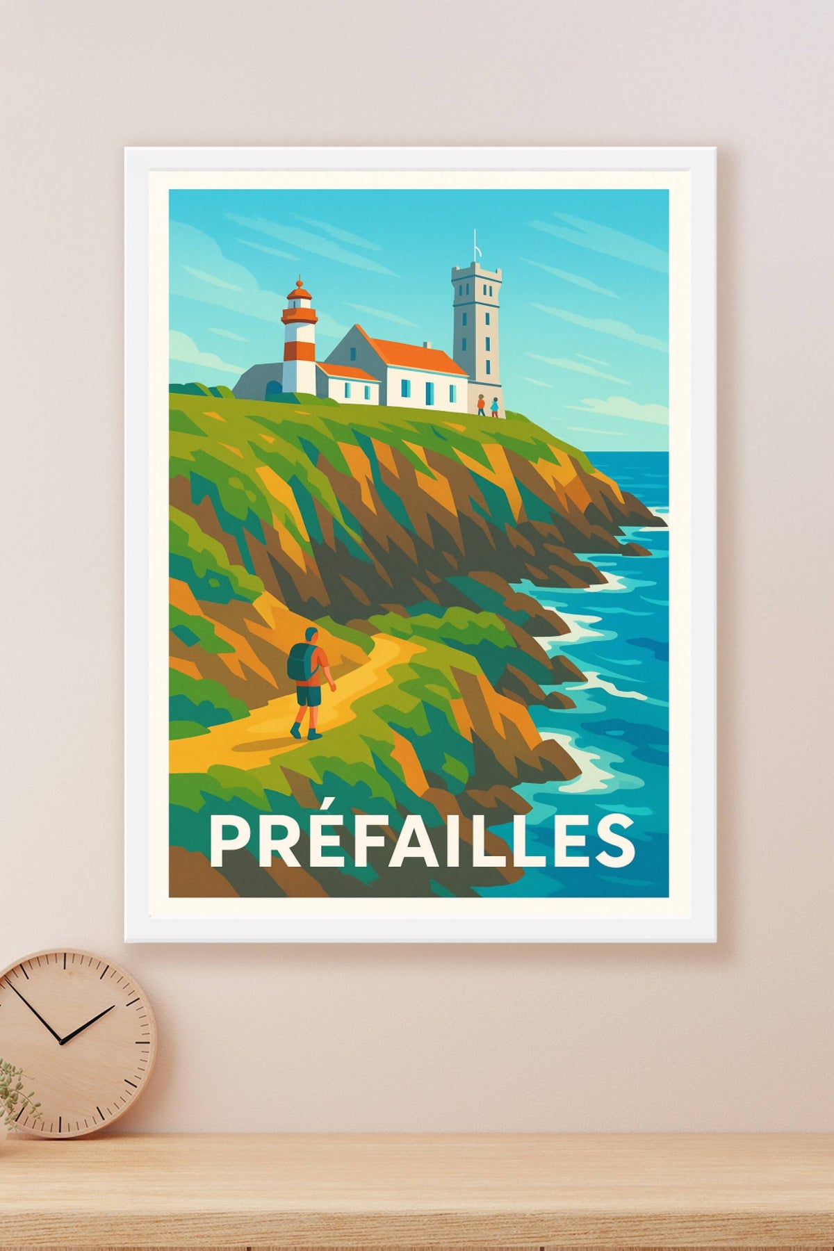 Affiche Préfailles — Évasion et nature sauvage en bord de mer · poster d'art de Préfailles