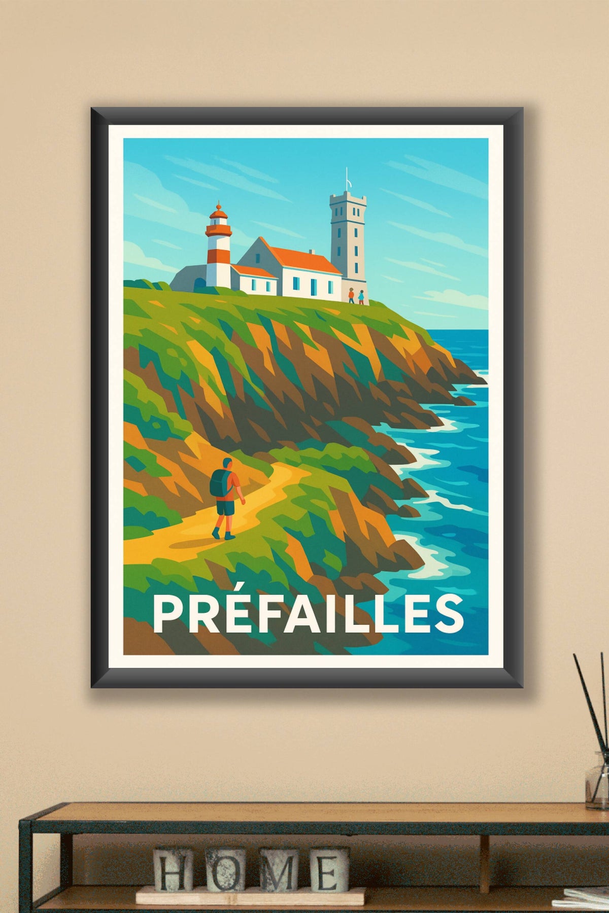 Affiche Préfailles — Évasion et nature sauvage en bord de mer · poster d'art de Préfailles