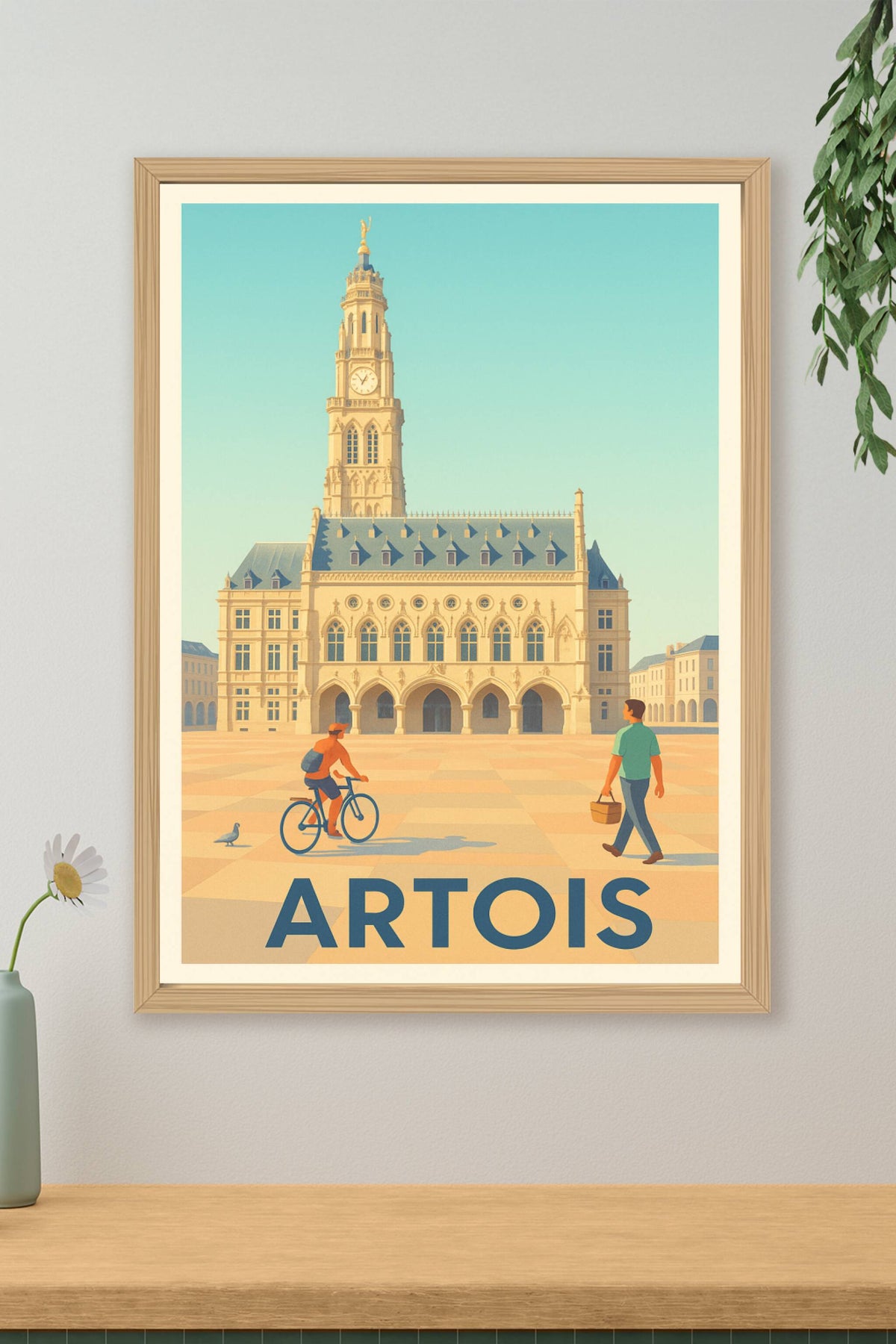 Affiche Artois — Intemporelle élégance au cœur de la ville · poster d'art de Artois