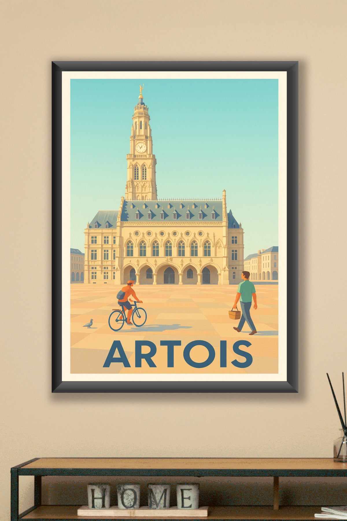 Affiche Artois — Intemporelle élégance au cœur de la ville · poster d'art de Artois
