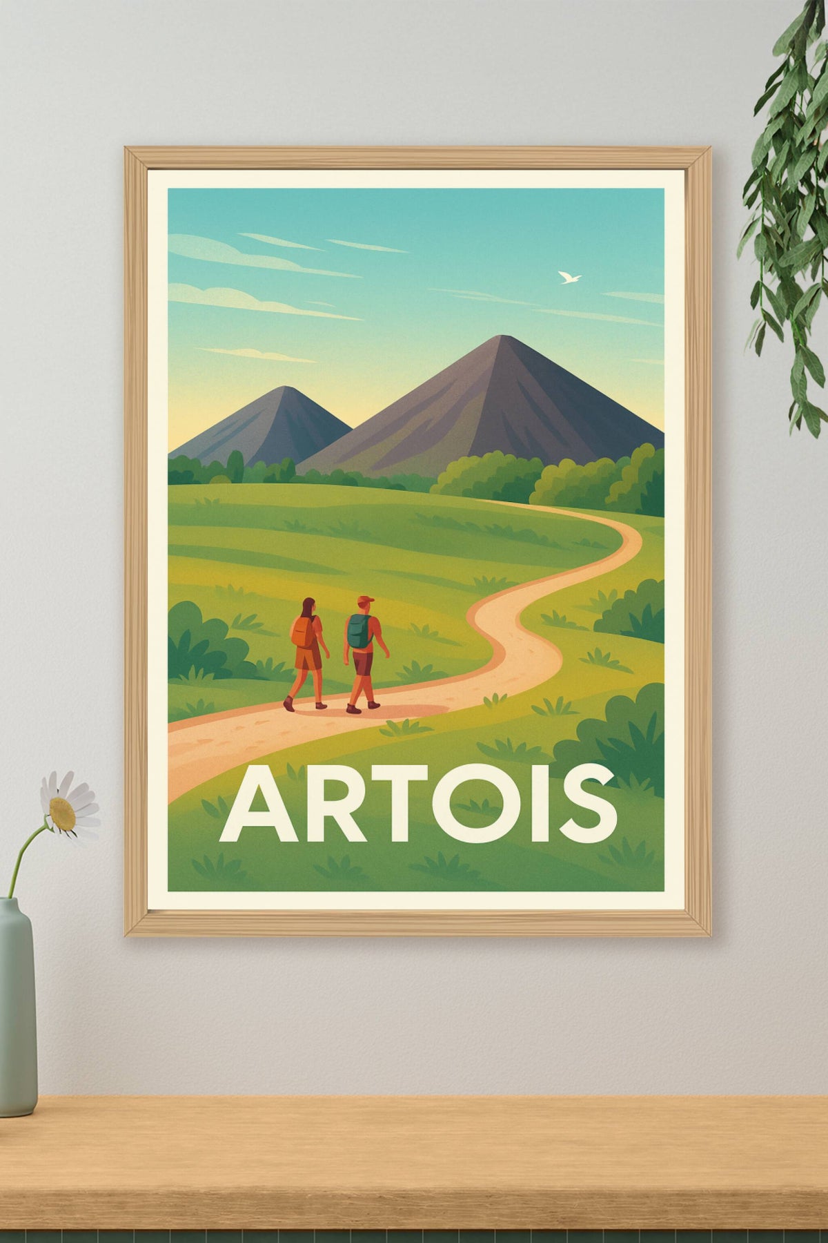 Affiche Artois — Promenade au cœur des montagnes · poster d'art de Artois