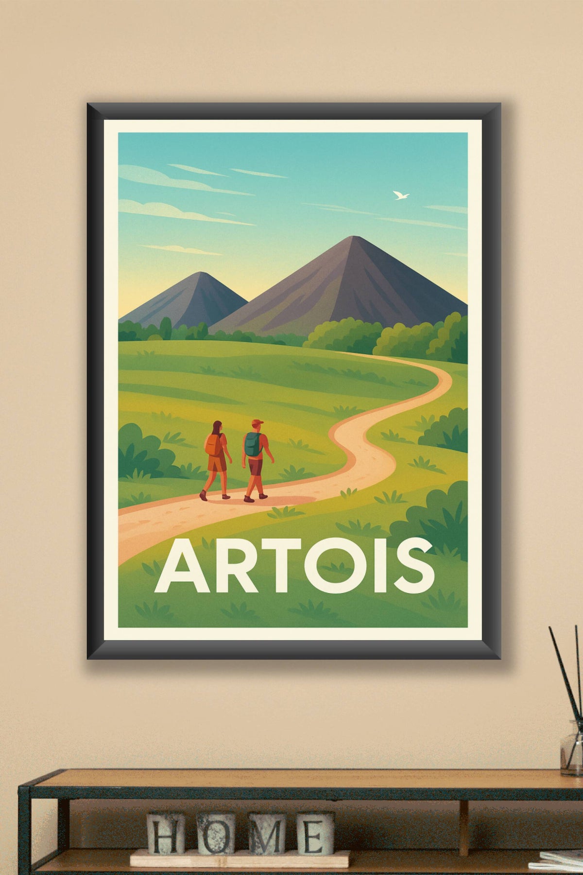 Affiche Artois — Promenade au cœur des montagnes · poster d'art de Artois