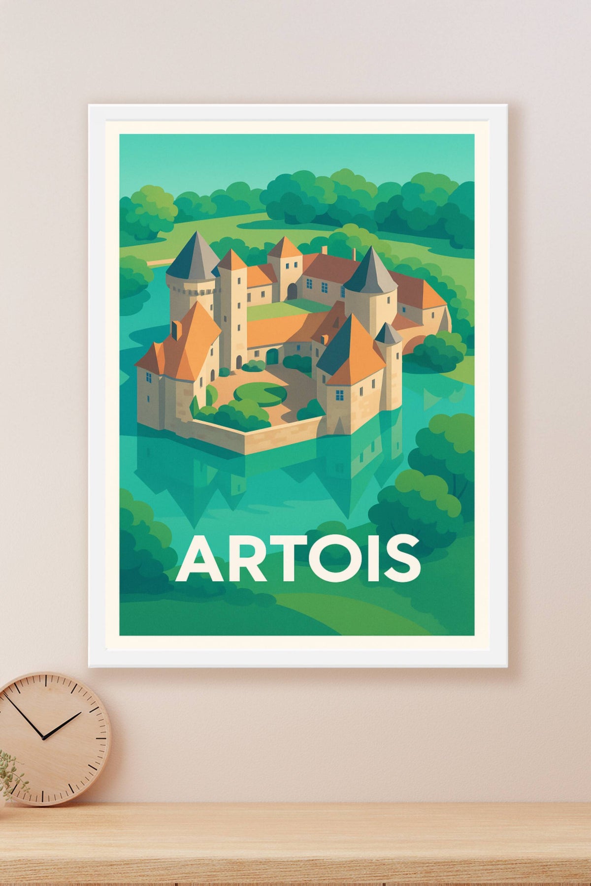 Affiche Artois — Trésor médiéval au cœur de la nature · poster d'art de Artois