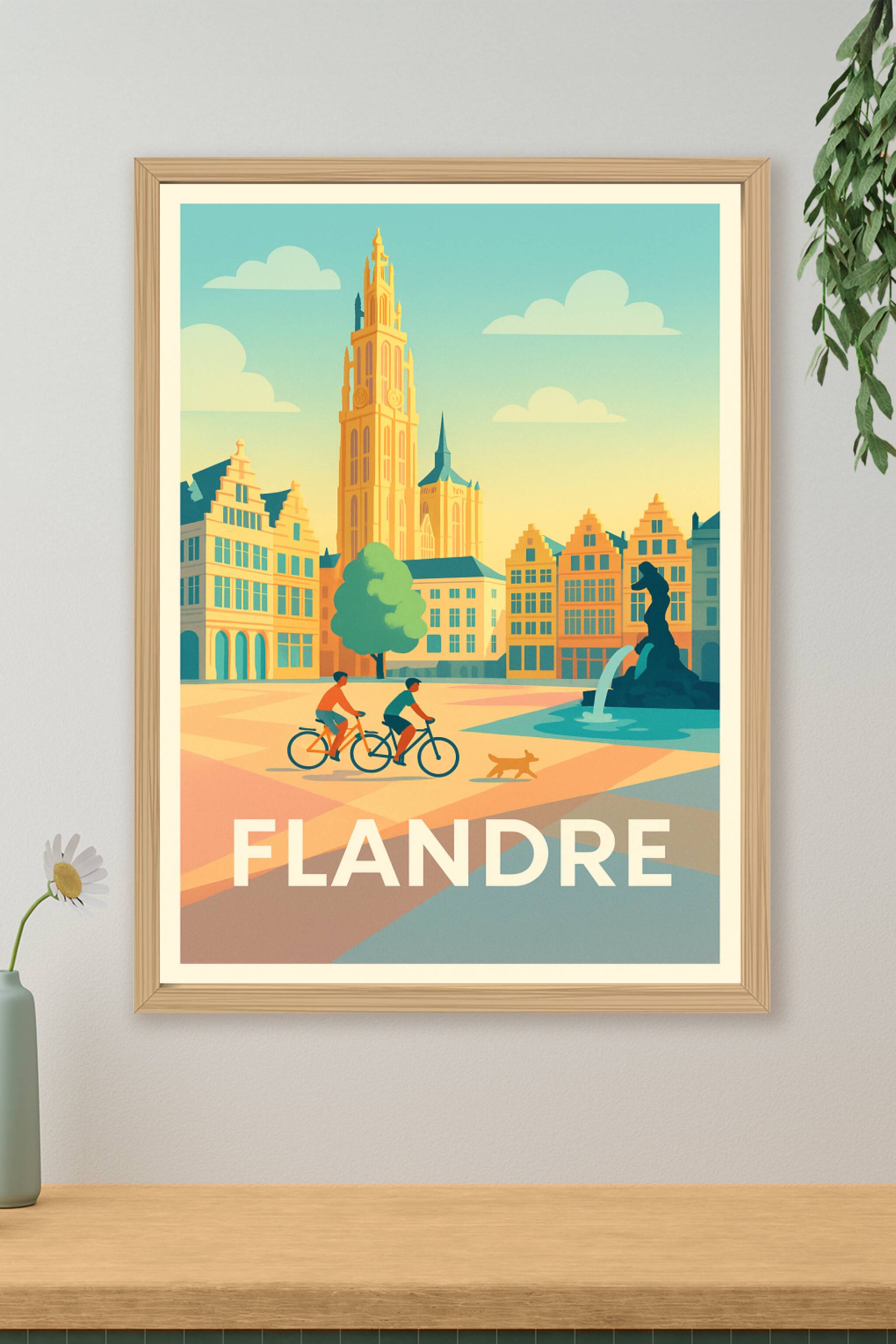 Affiche de Flandre - Charme et lumière du cœur historique