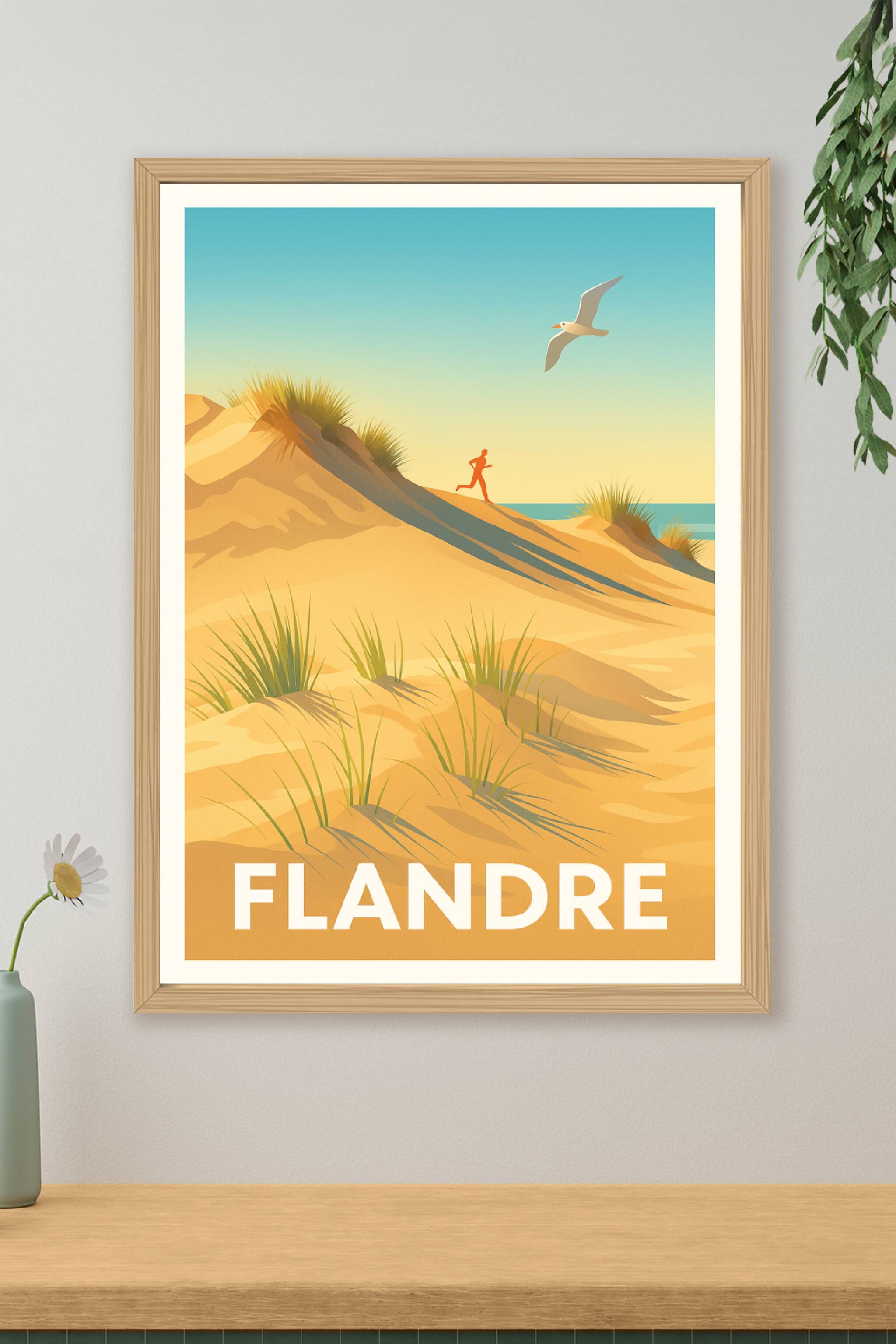 Affiche de Flandre - Évasion en bord de mer
