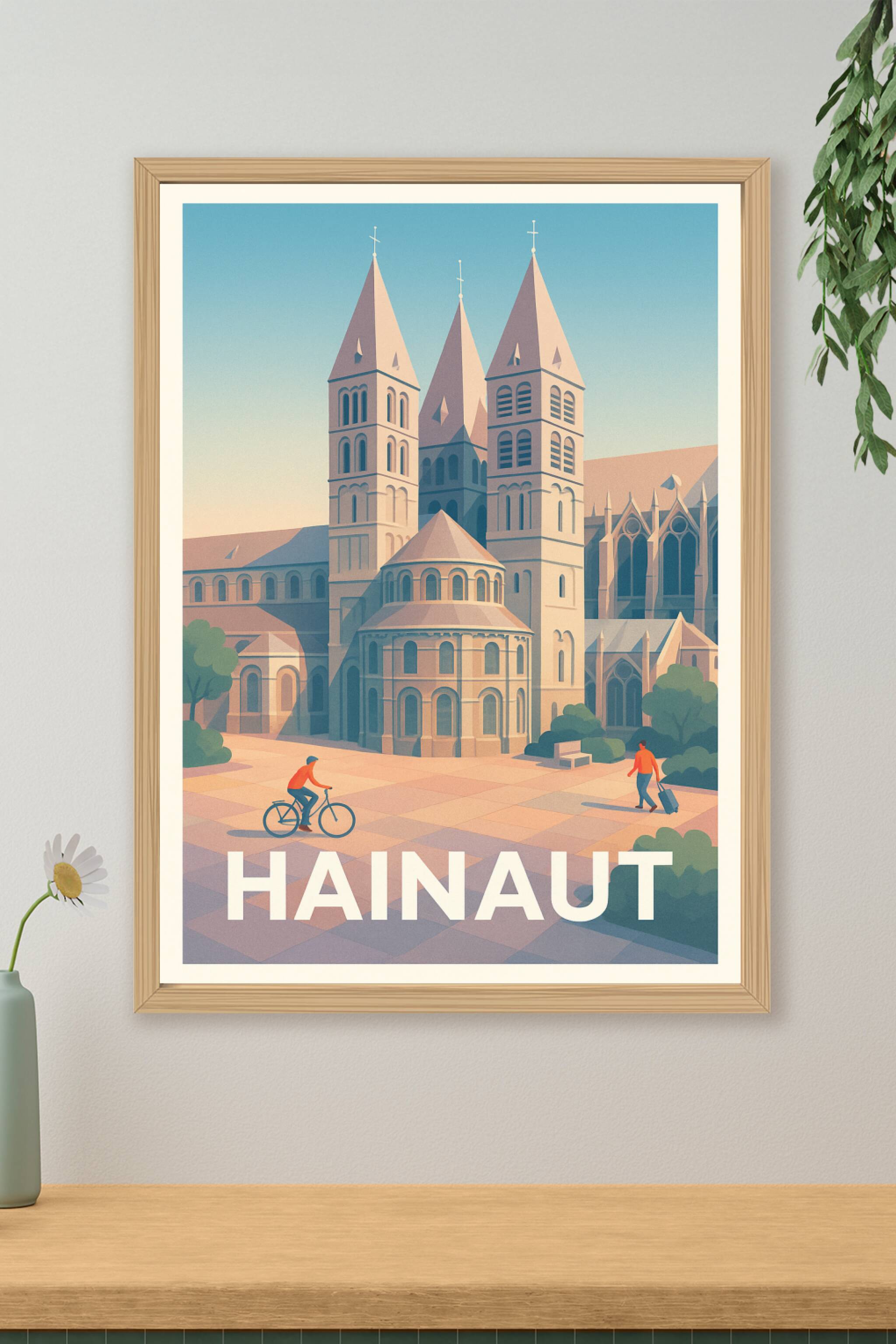Affiche de Hainaut - L'élégance historique au cœur de la ville
