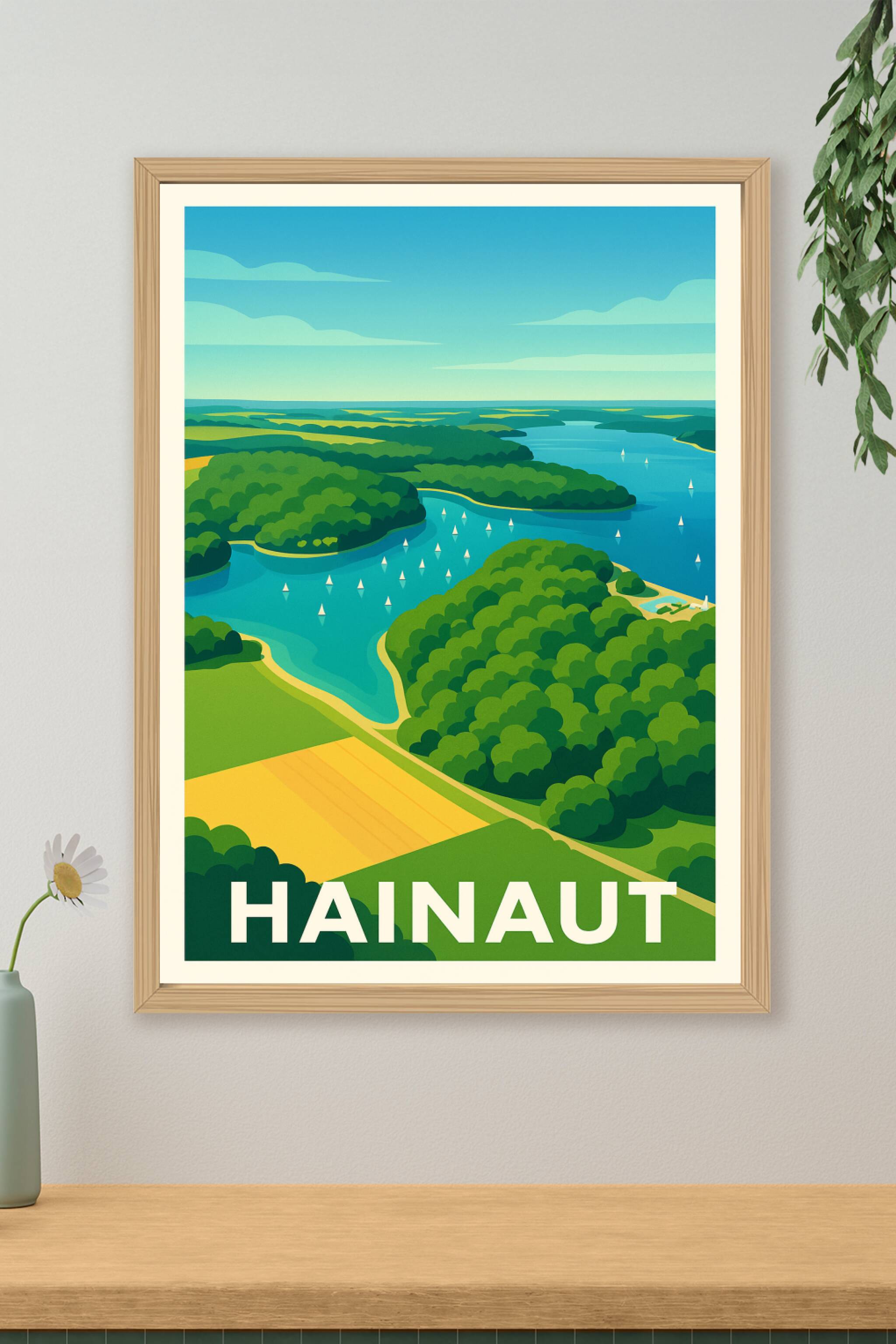 Affiche de Hainaut - Évasion Nature et Sérénité