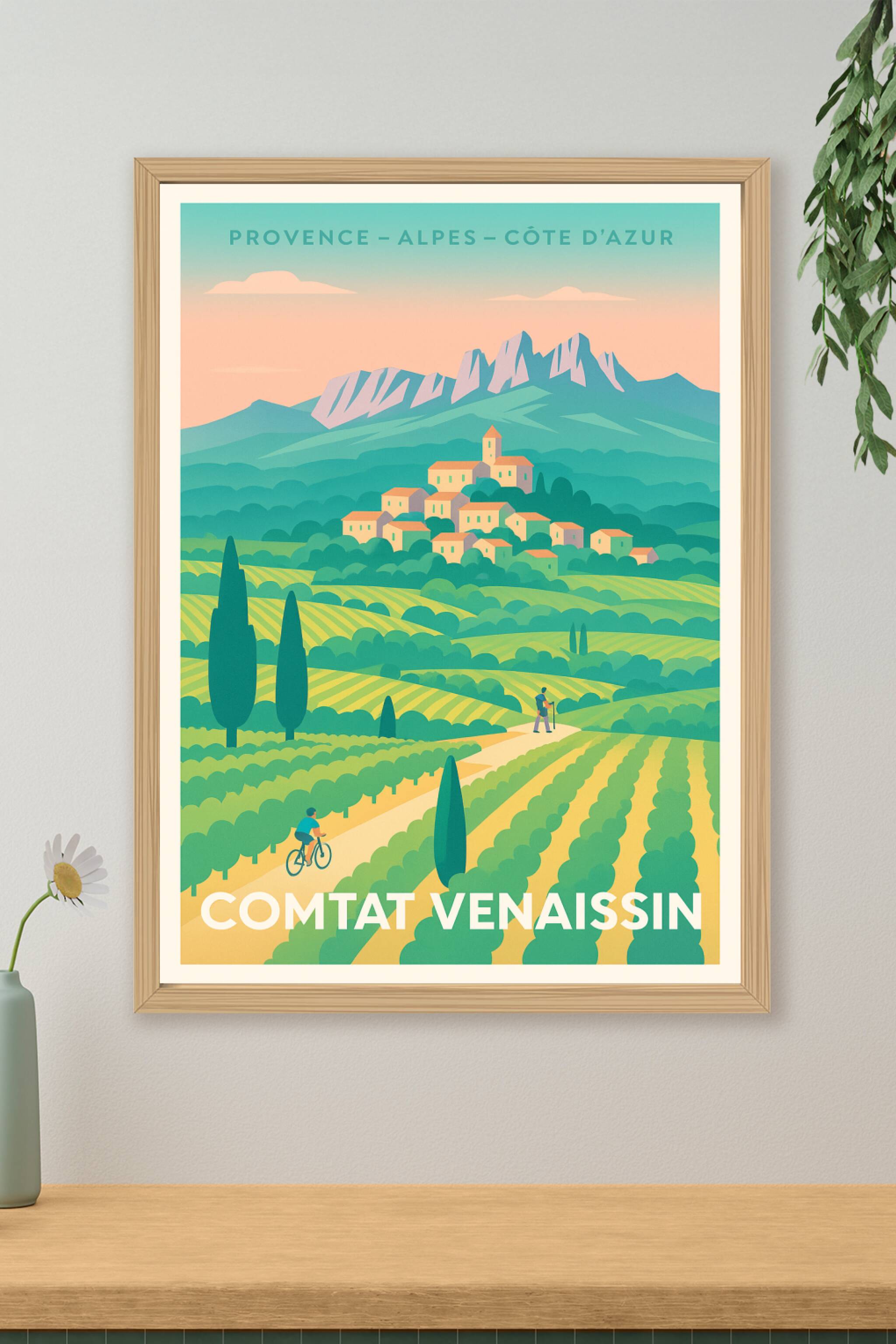 Affiche de Comtat Venaissin - Évasion en terres provençales